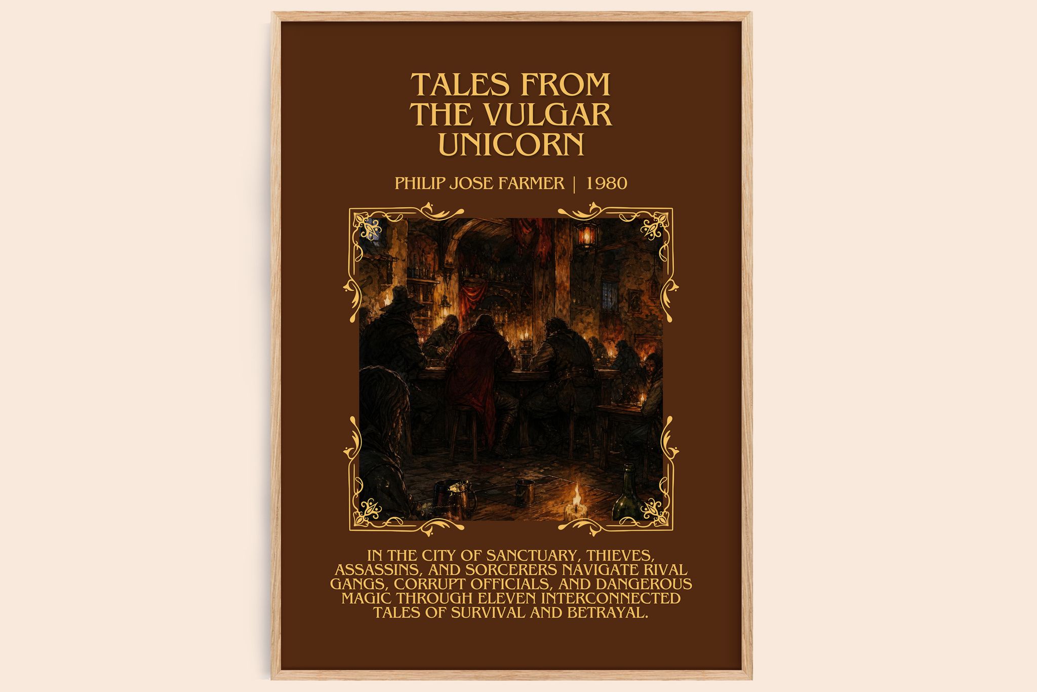 Tales from the Vulgar Unicorn Minimalist Book Poster by P. Farmer