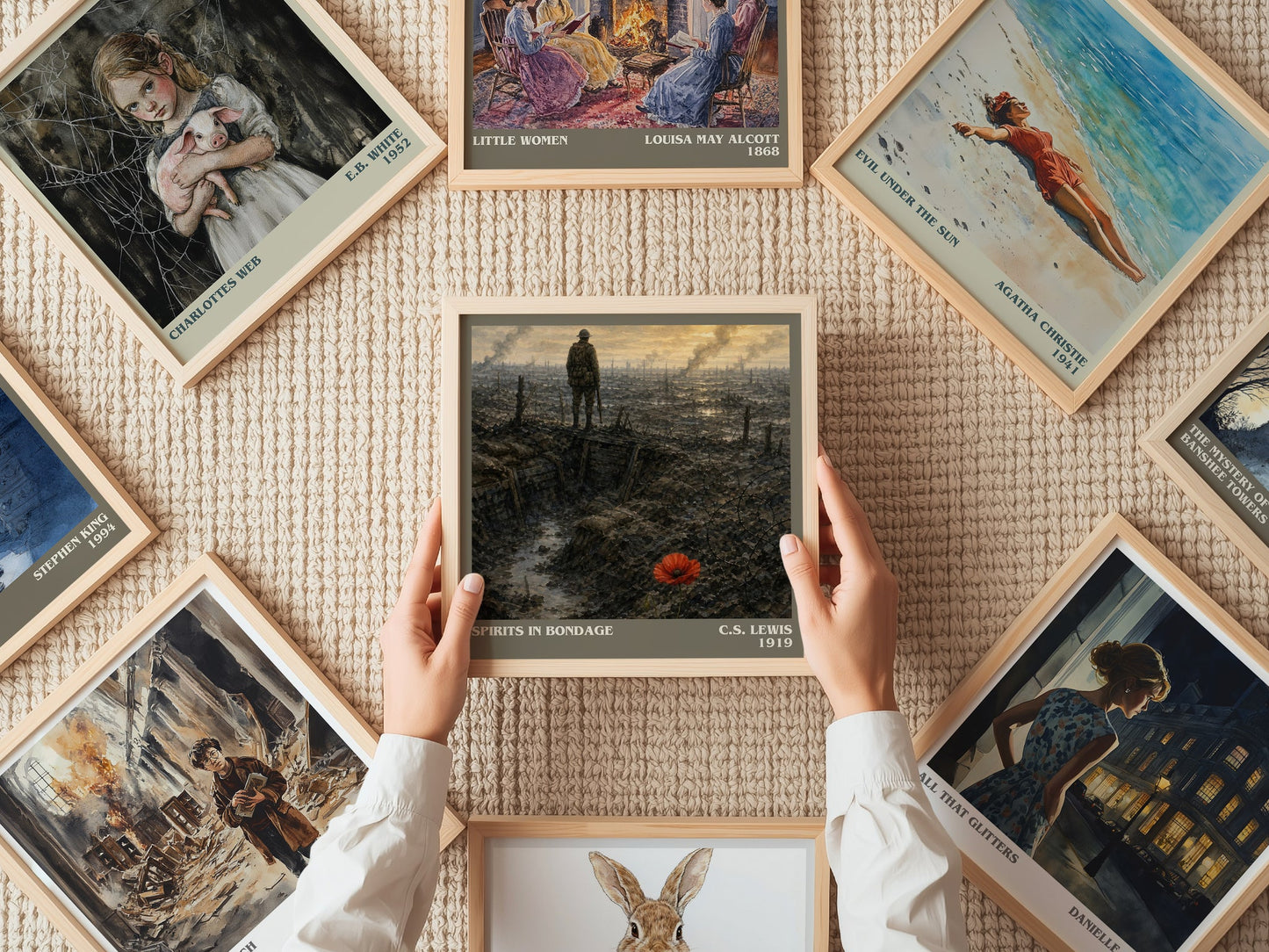 Spirits In Bondage literary book poster framed on wall – poetry wall art