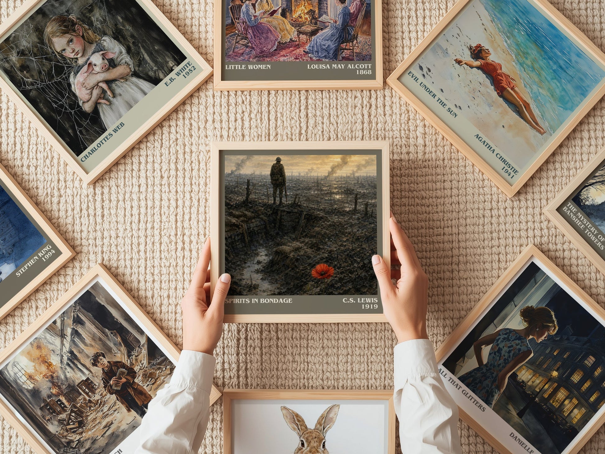 Spirits In Bondage literary book poster framed on wall – poetry wall art