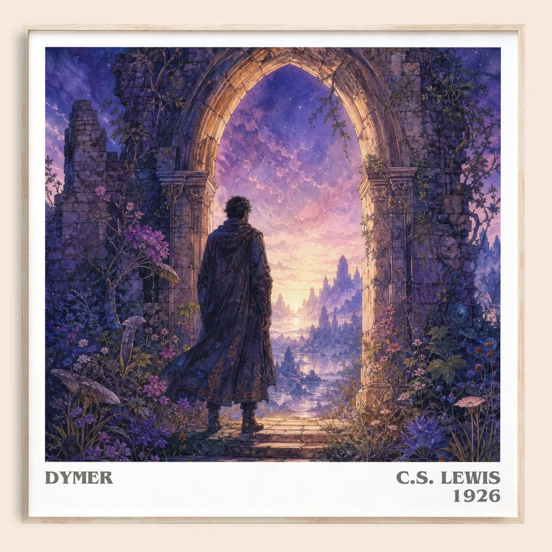 Dymer literary book poster by C.S. Lewis – framed literary art print