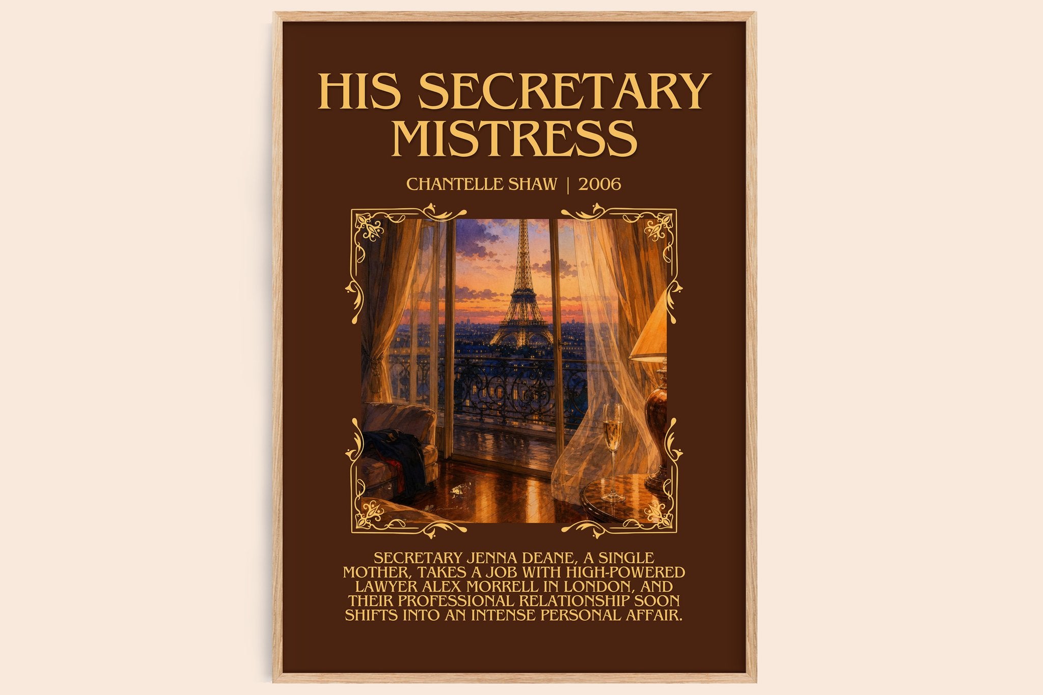 His Secretary Mistress Minimalist Book Poster by Chantelle Shaw