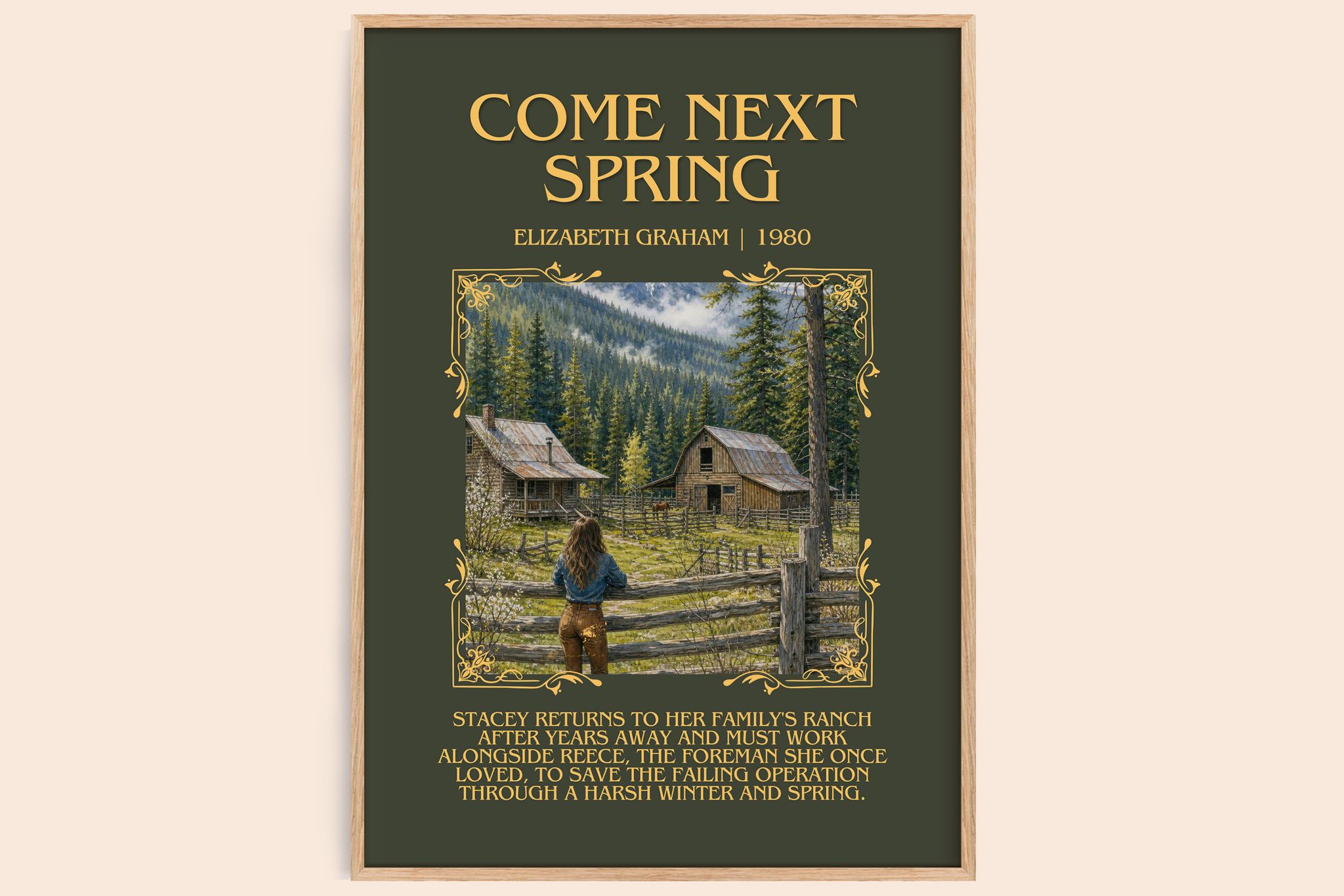 Come Next Spring Minimalist Book Poster by Elizabeth Graham