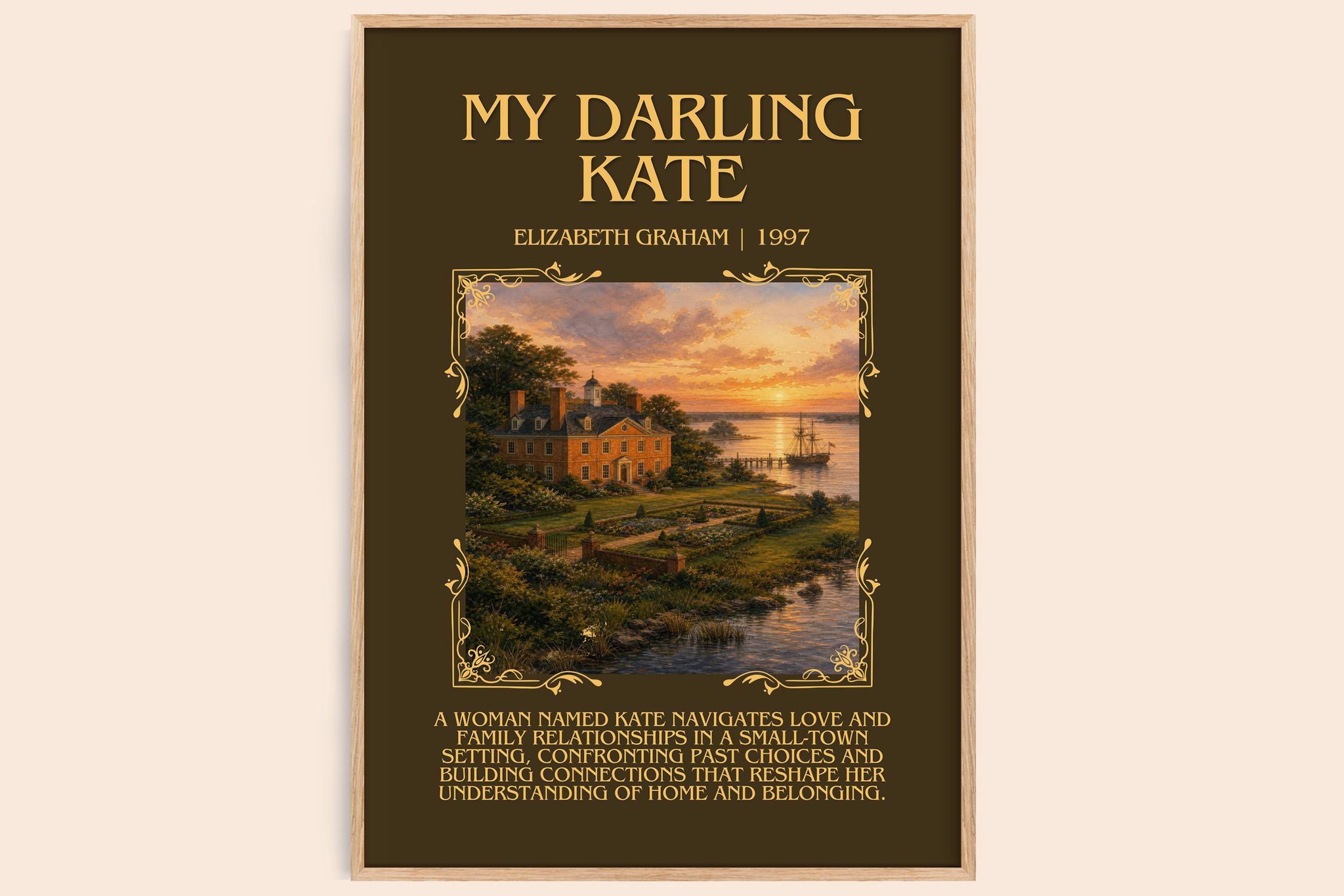 My darling Kate Minimalist Book Poster by Elizabeth Graham
