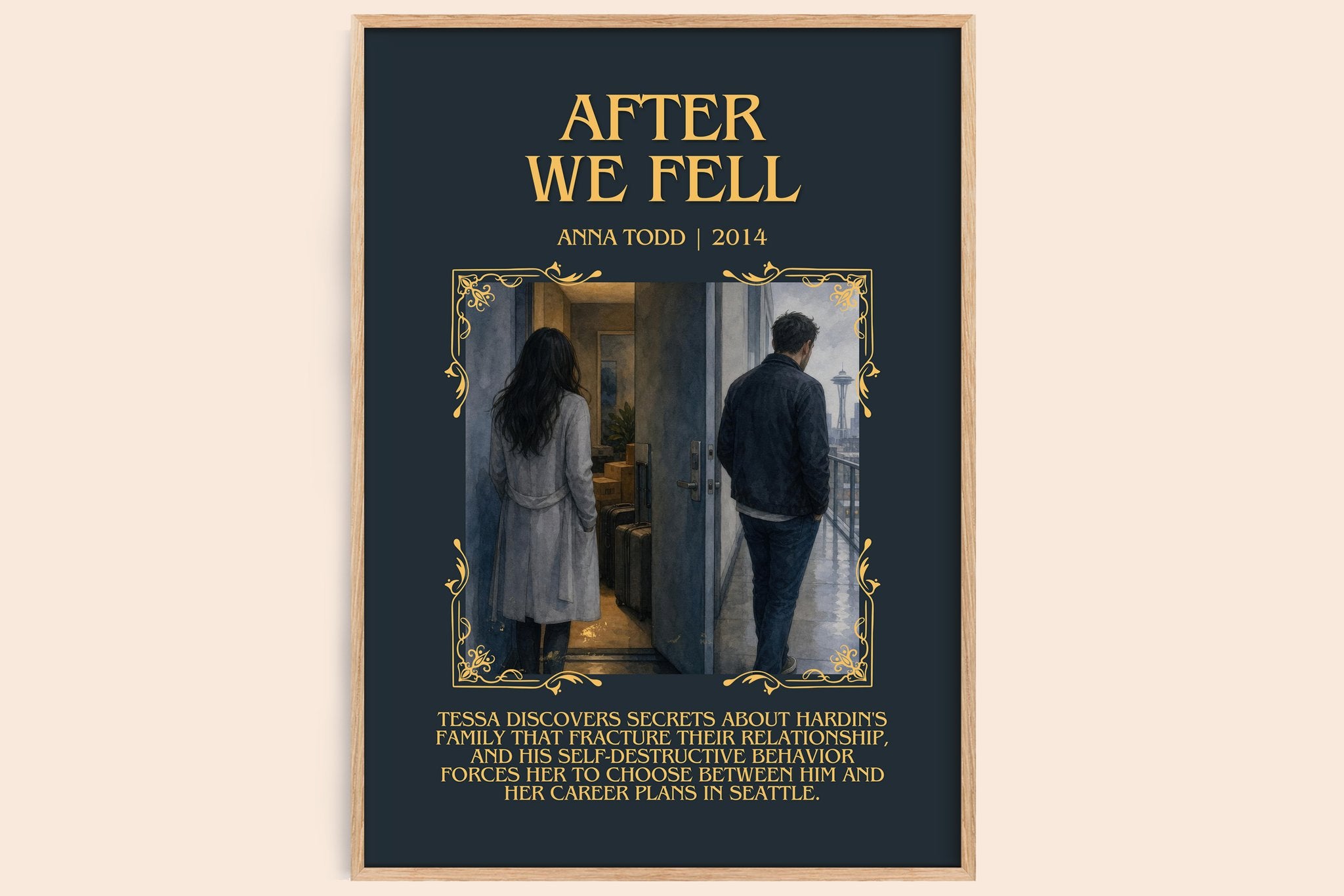 After We Fell Minimalist Book Poster by Anna Todd