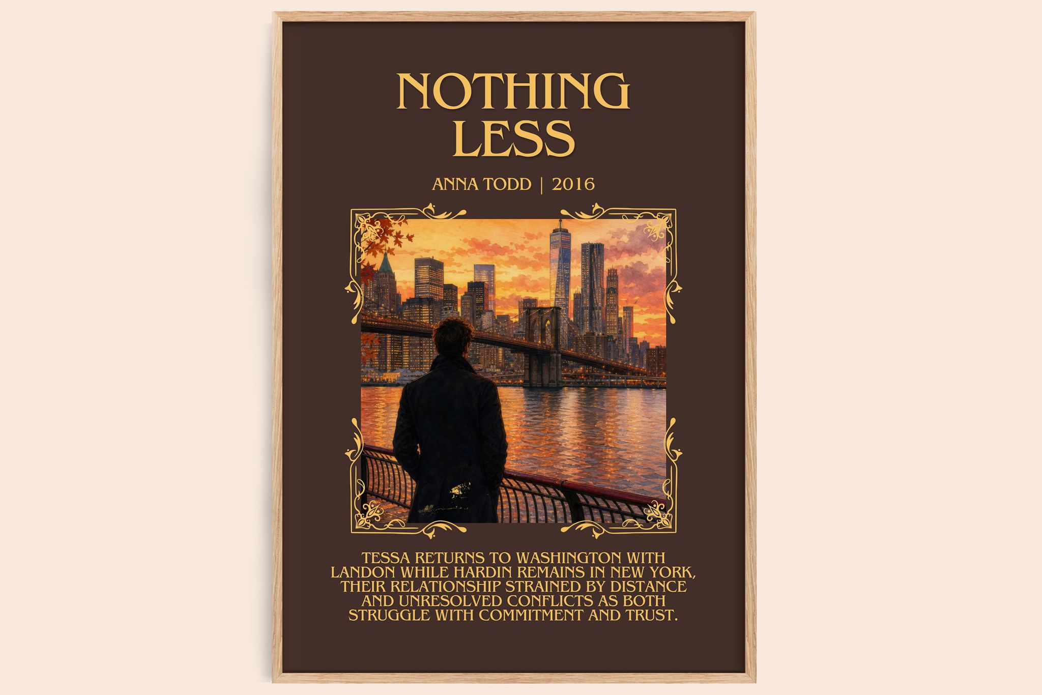 Nothing less Minimalist Book Poster by Anna Todd