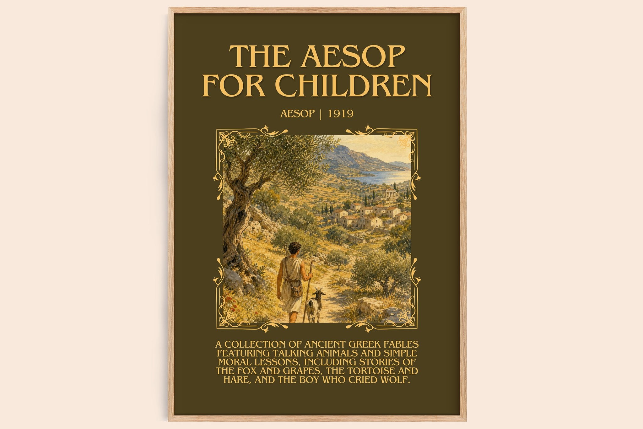 The Aesop for children Minimalist Book Poster by Aesop
