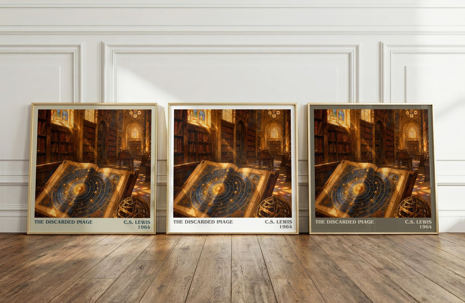 The Discarded Image literary art print colour and style options – C.S. Lewis book art