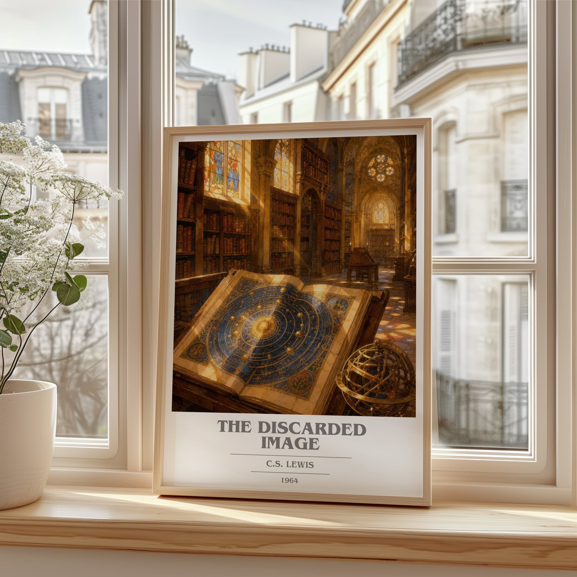 The Discarded Image book cover poster colour and style options – C.S. Lewis book art