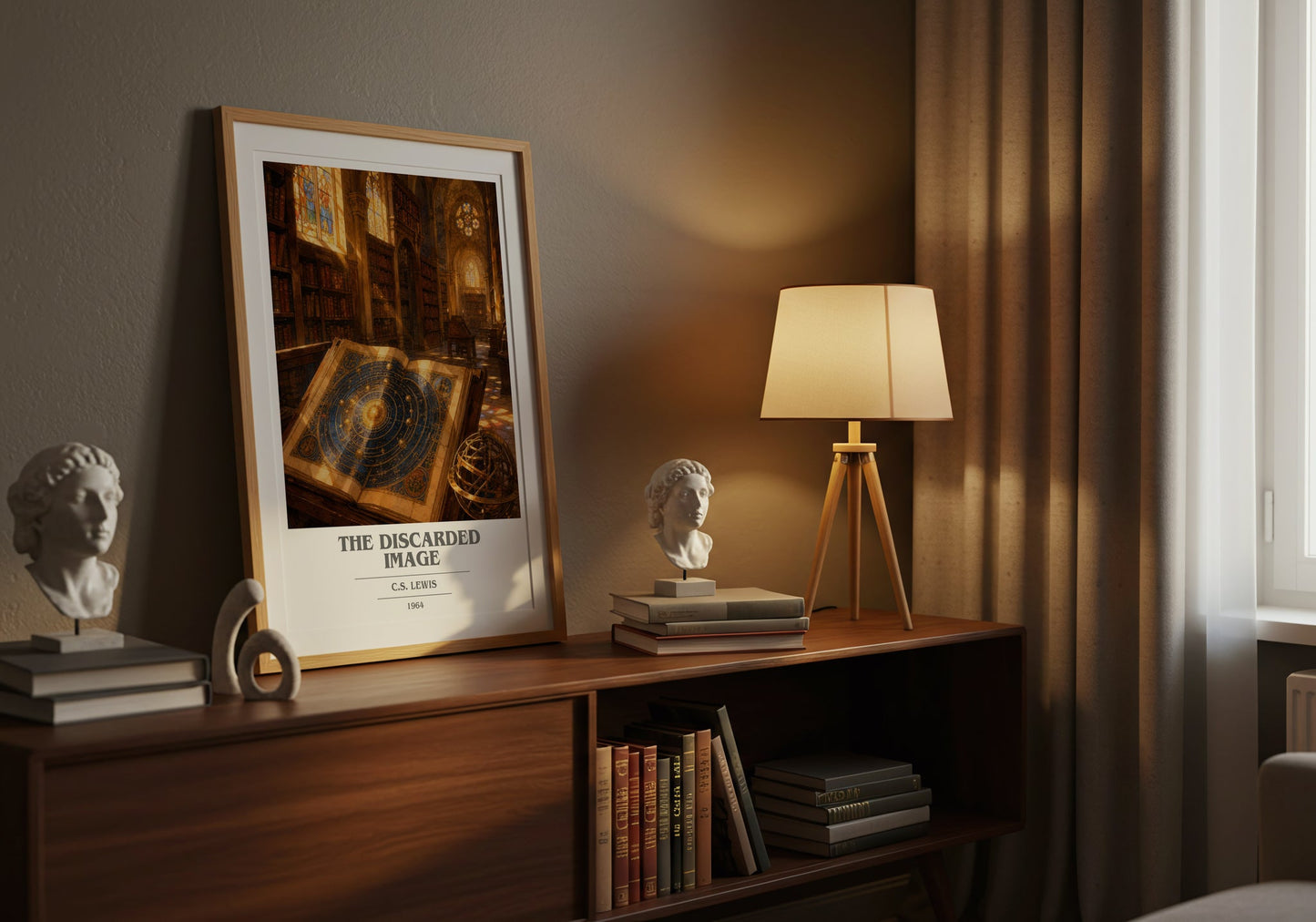 The Discarded Image book cover book poster framed on wall – non fiction wall art