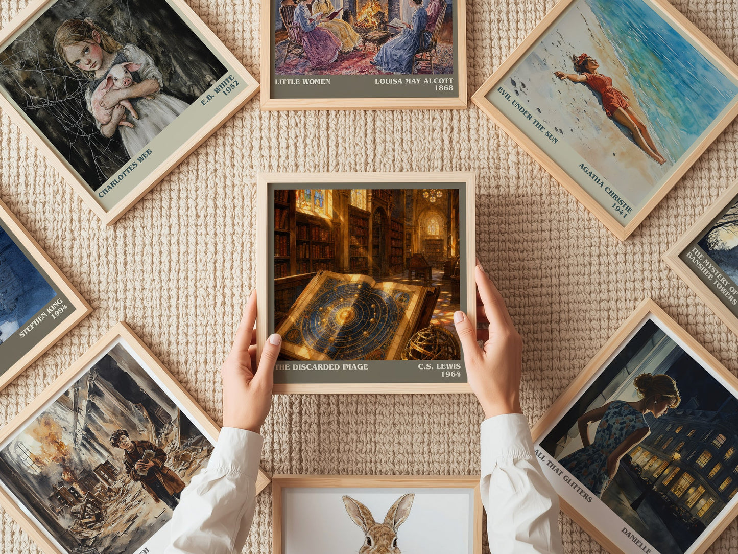 The Discarded Image literary book poster framed on wall – non fiction wall art