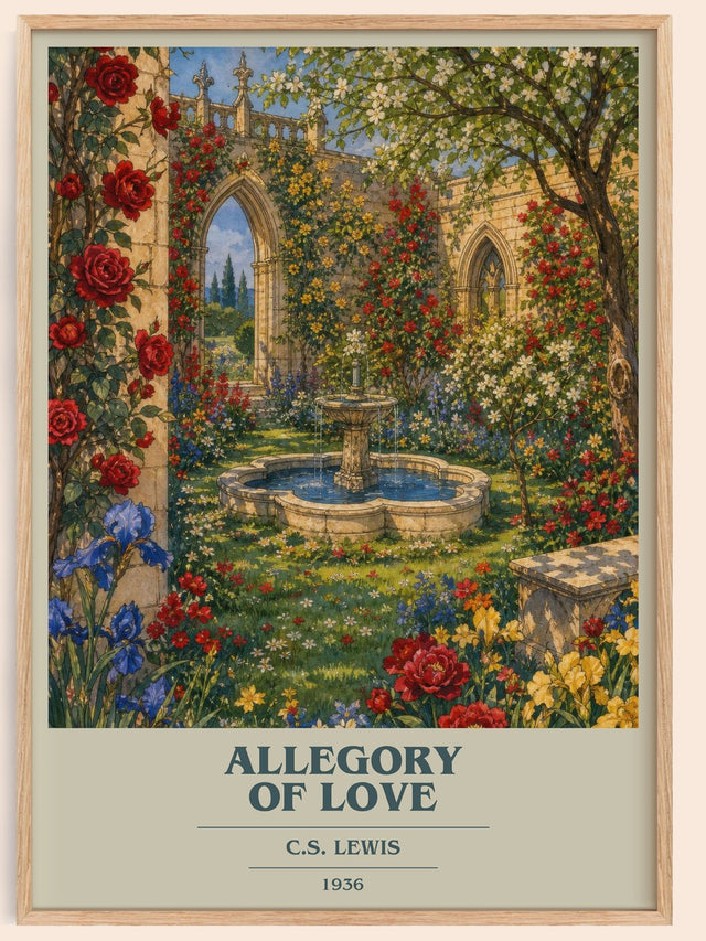 Allegory Of Love Book Cover Poster by C.S. Lewis