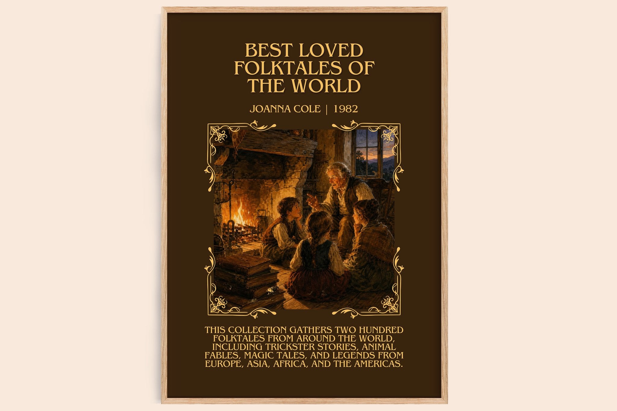 Best Loved Folktales of the World Minimalist Book Poster by J. Cole