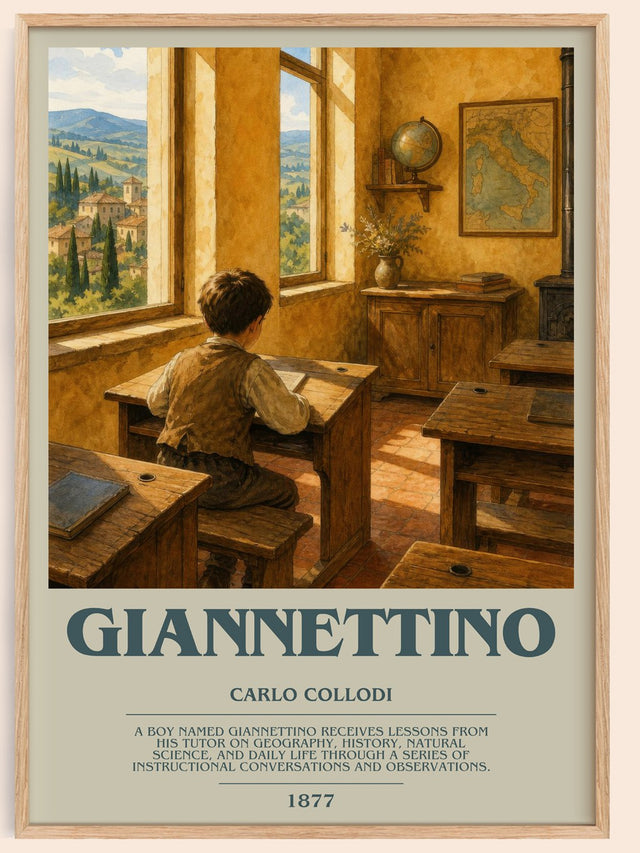 Giannettino Bookish Wall Art by Carlo Collodi