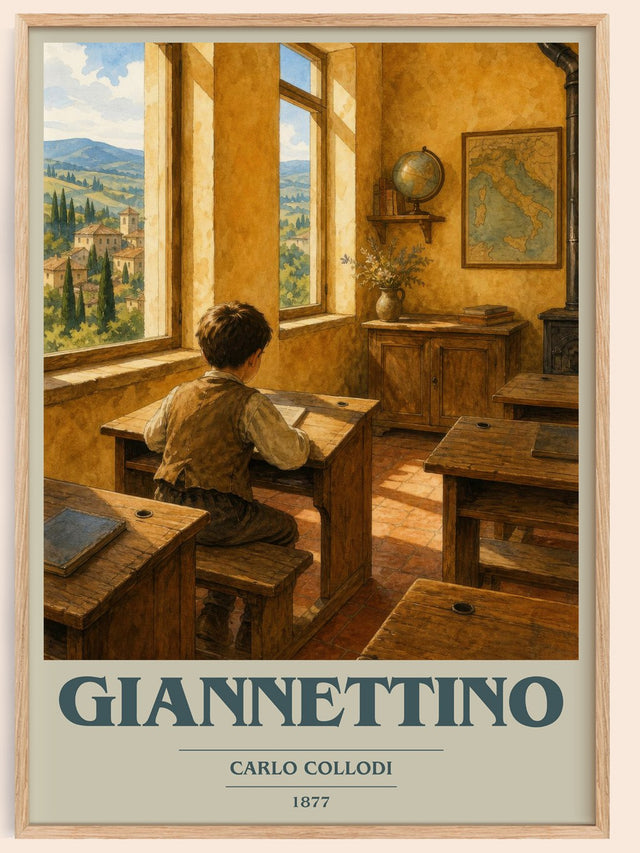 Giannettino Book Cover Poster by Carlo Collodi