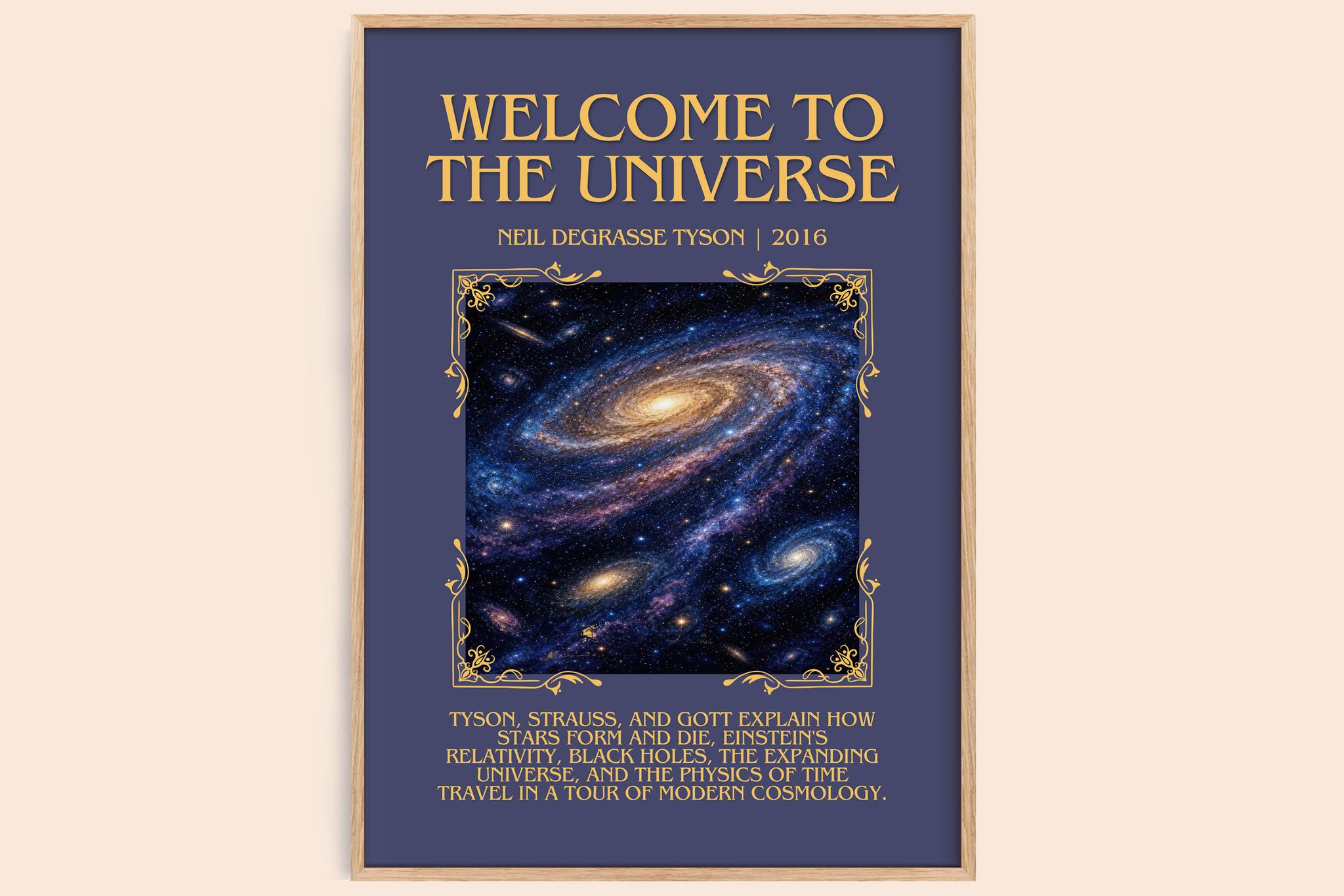 Welcome to the Universe Minimalist Book Poster by Neil deGrasse Tyson