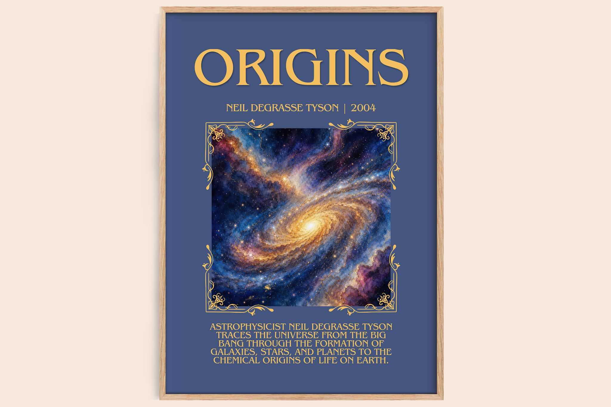 Origins Minimalist Book Poster by Neil deGrasse Tyson