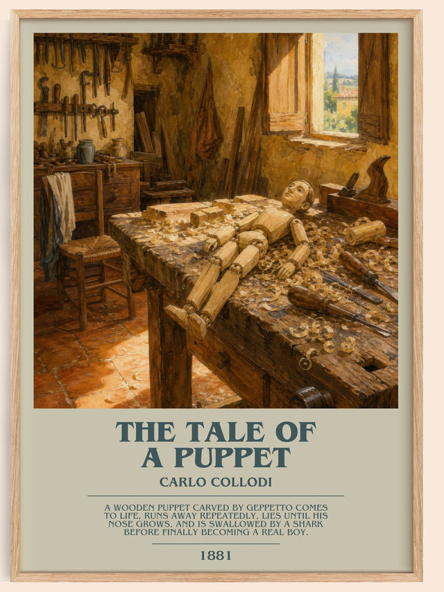 The Tale Of A Puppet Bookish Wall Art by Carlo Collodi