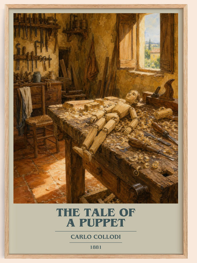 The Tale Of A Puppet Book Cover Poster by Carlo Collodi