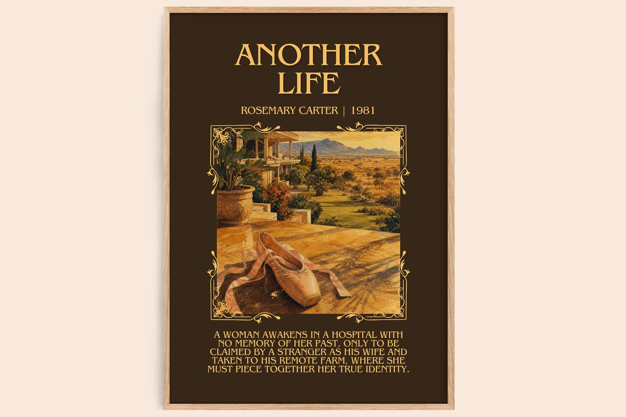 Another Life Minimalist Book Poster by Rosemary Carter