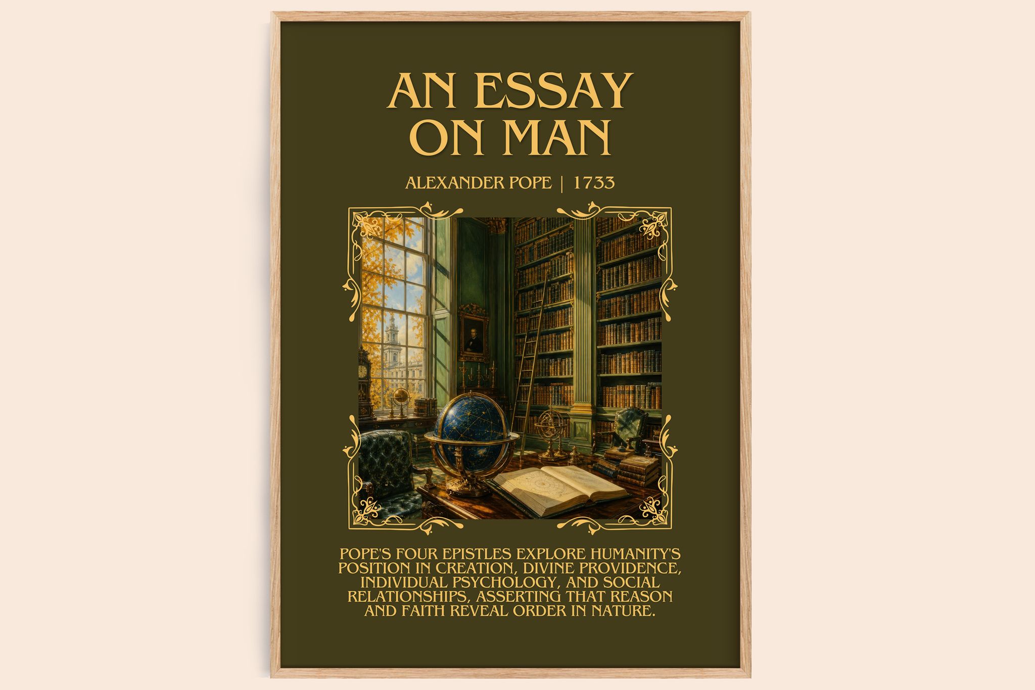 An essay on man Minimalist Book Poster by Alexander Pope
