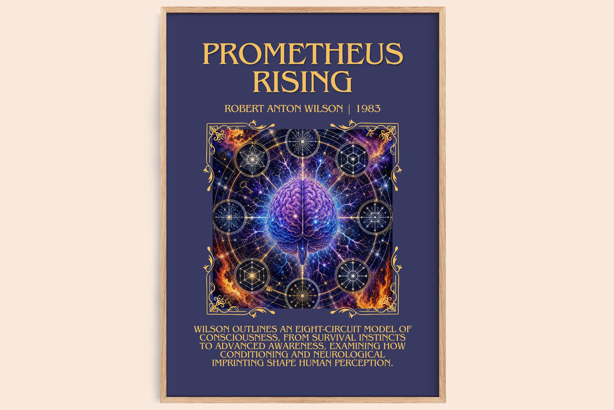 Prometheus Rising Minimalist Book Poster by Robert Anton Wilson