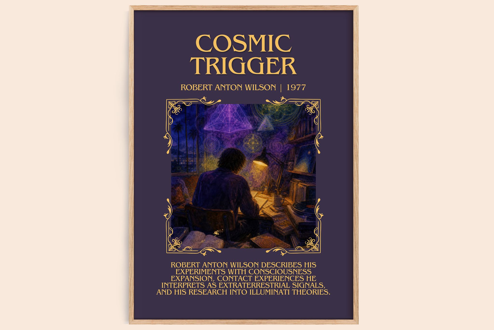 Cosmic Trigger Minimalist Book Poster by Robert Anton Wilson
