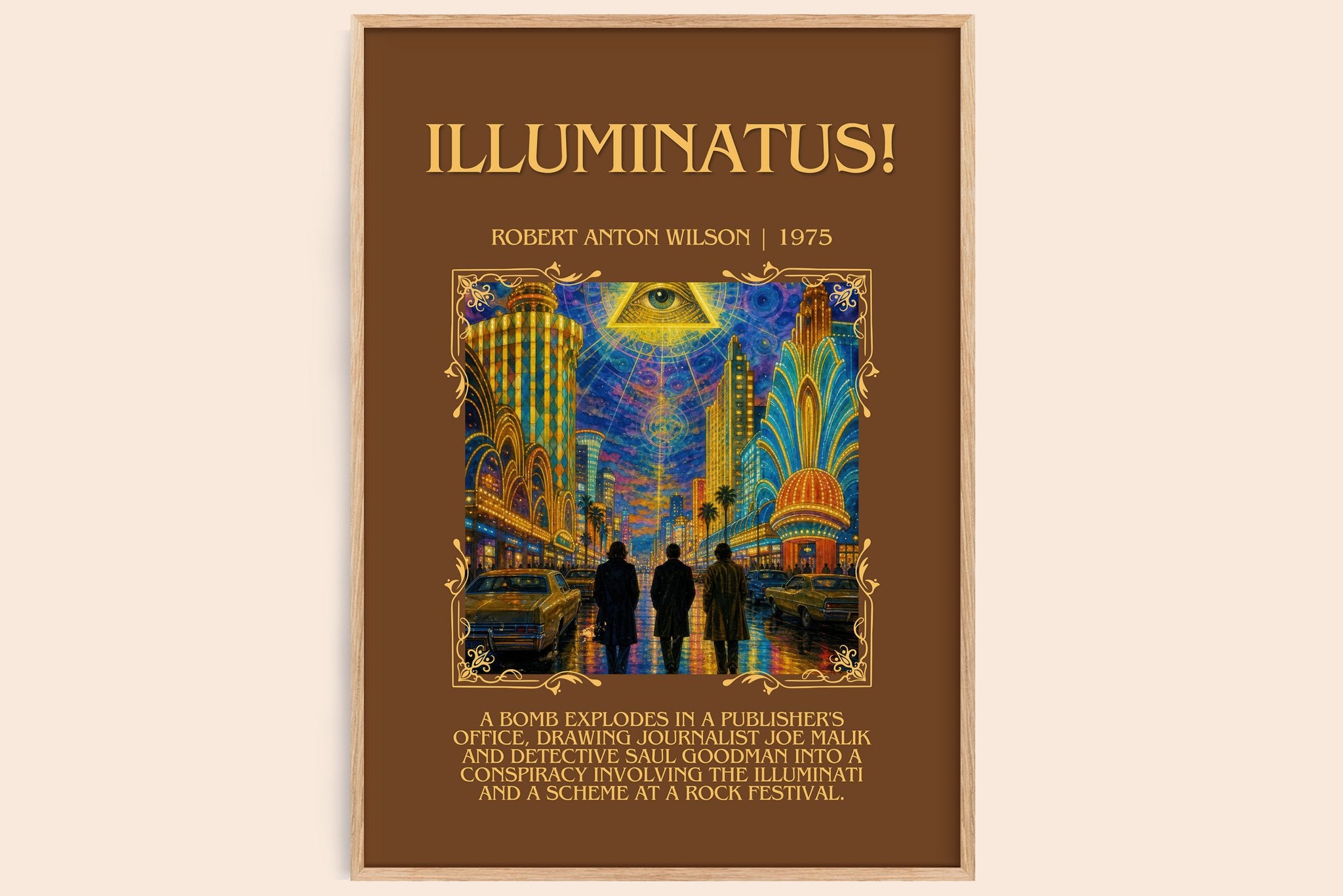 Illuminatus! Minimalist Book Poster by Robert Anton Wilson