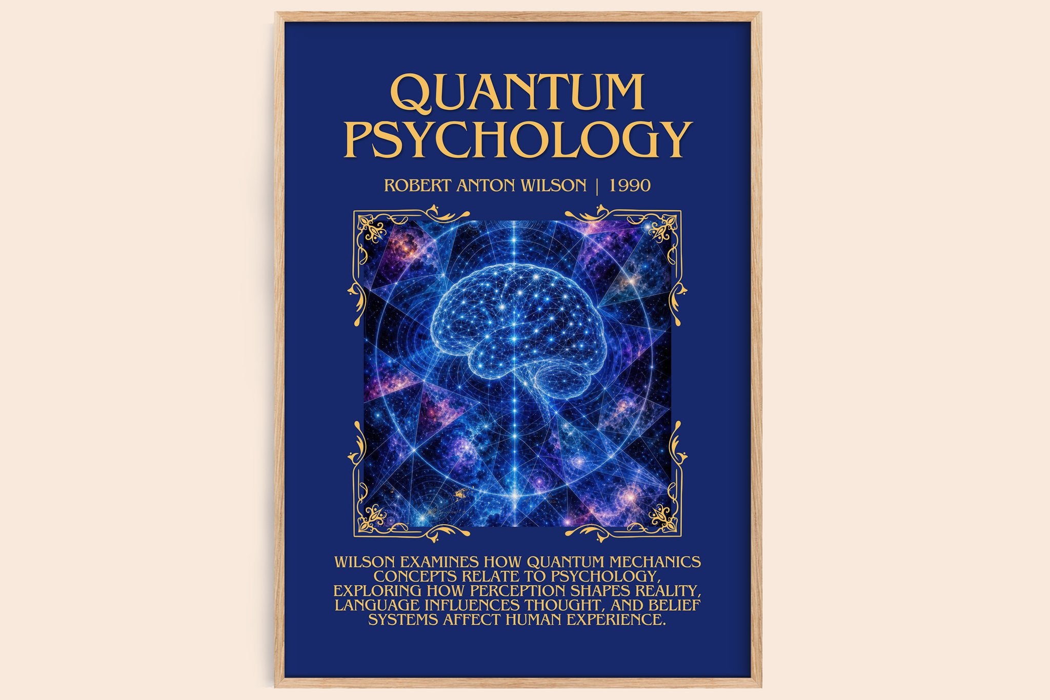 Quantum psychology Minimalist Book Poster by Robert Anton Wilson