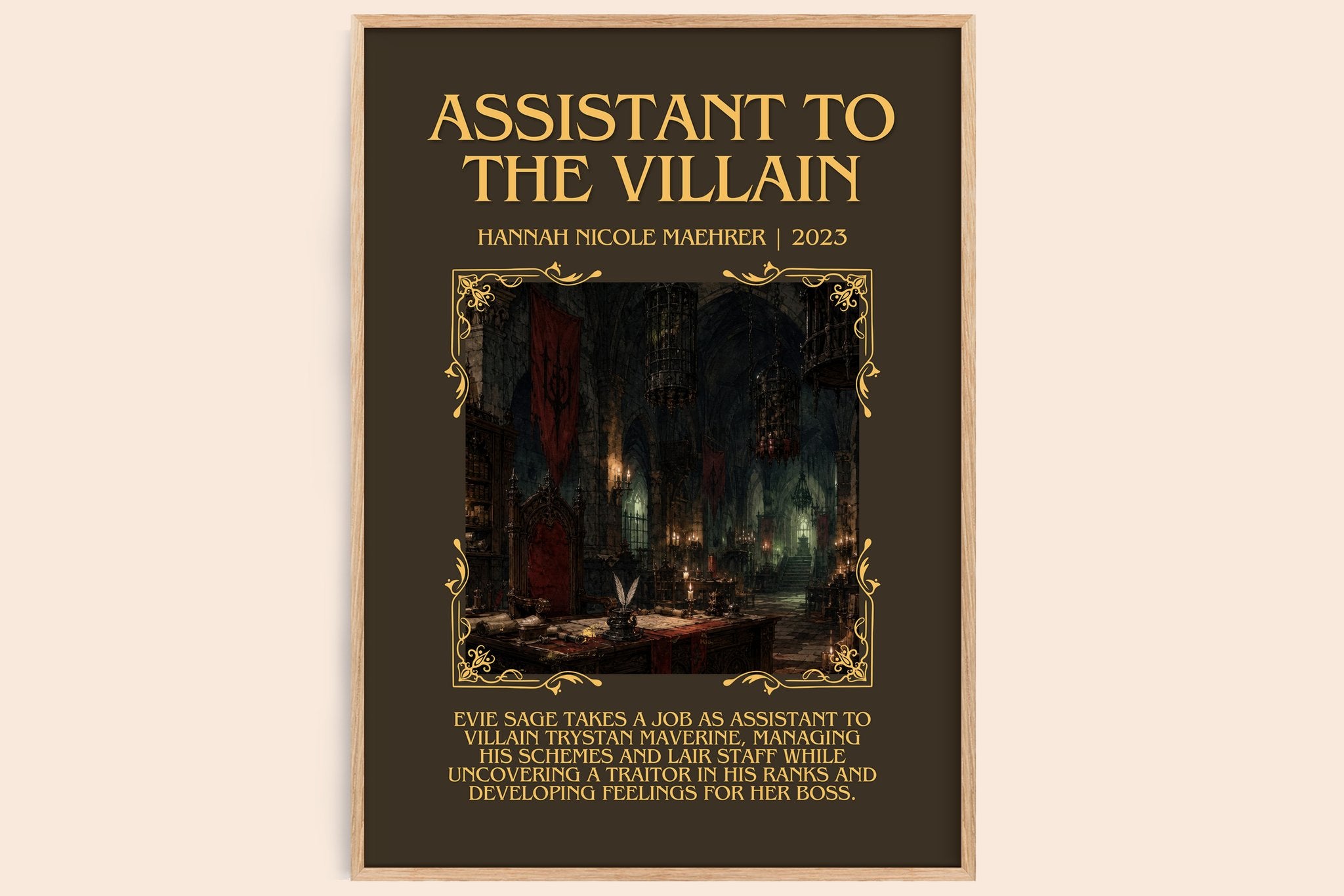 Assistant to the Villain Minimalist Book Poster by H. Maehrer