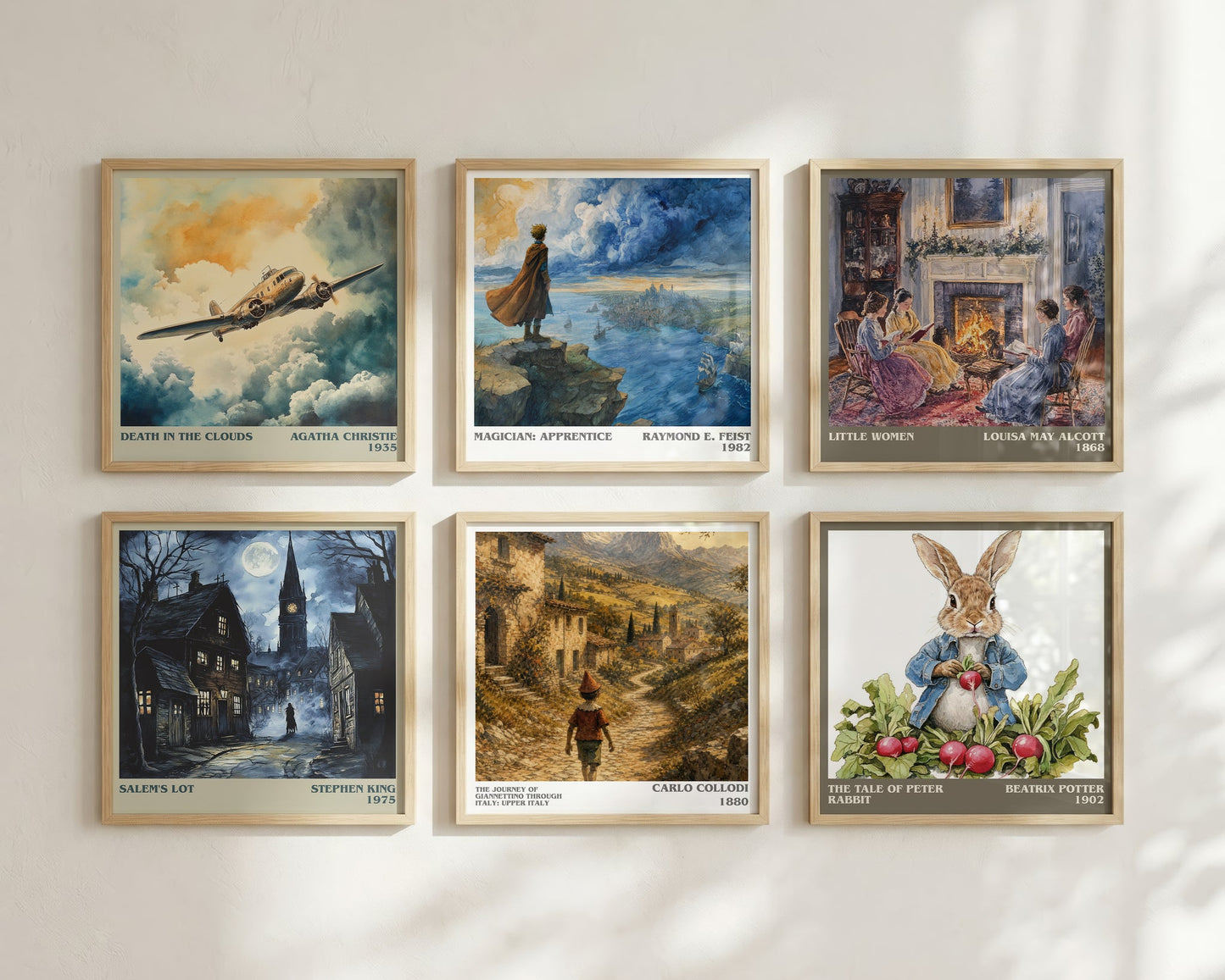 The Journey Of Giannettino Through Italy: Upper Italy literary print framed by window – literary home decor