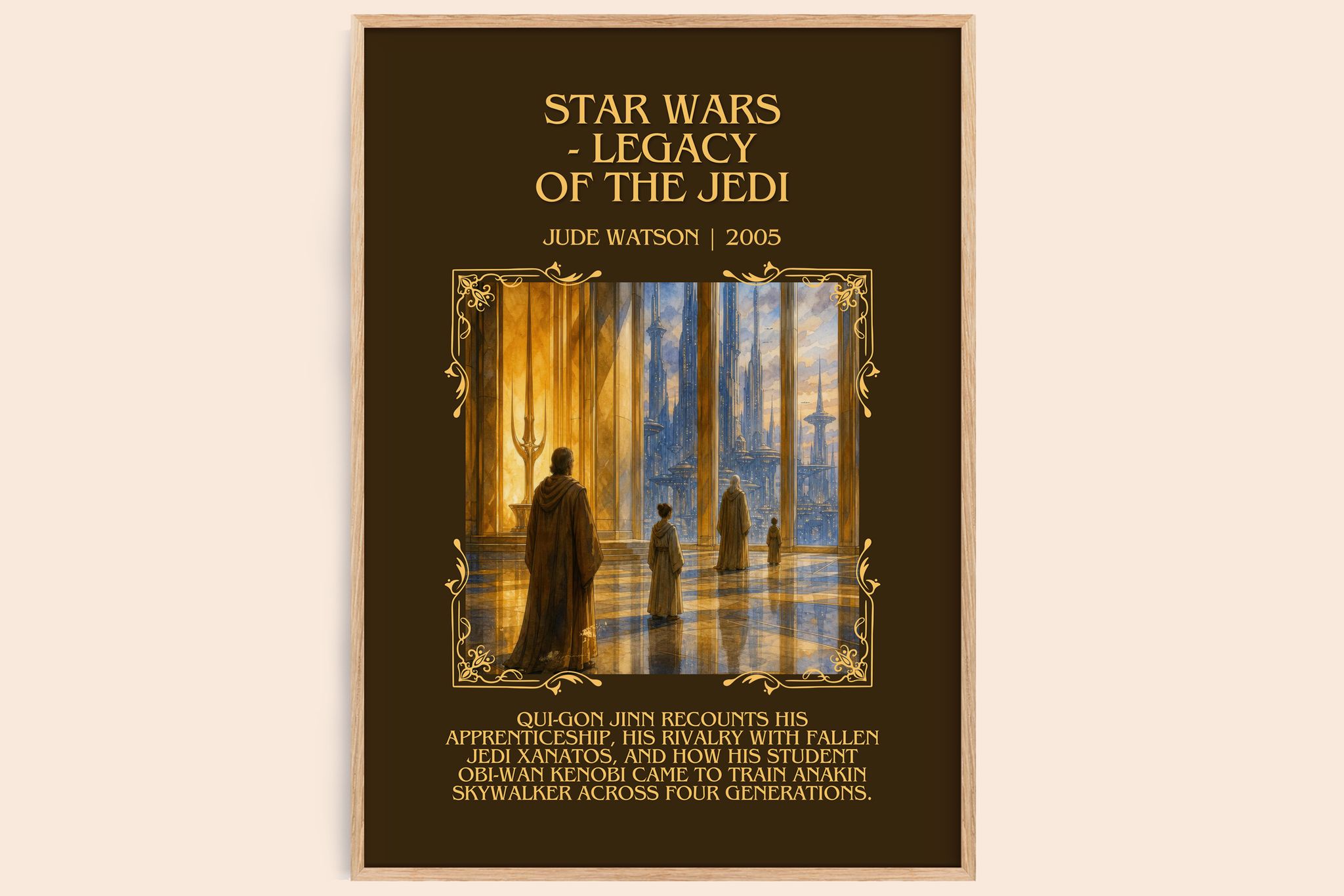 Star Wars - Legacy of the Jedi Minimalist Book Poster by Jude Watson
