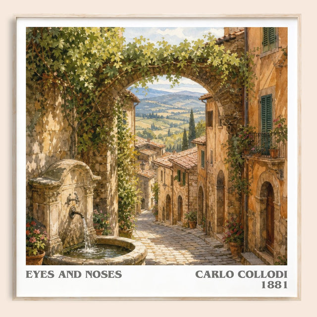 Eyes And Noses Literary Art Print by Carlo Collodi