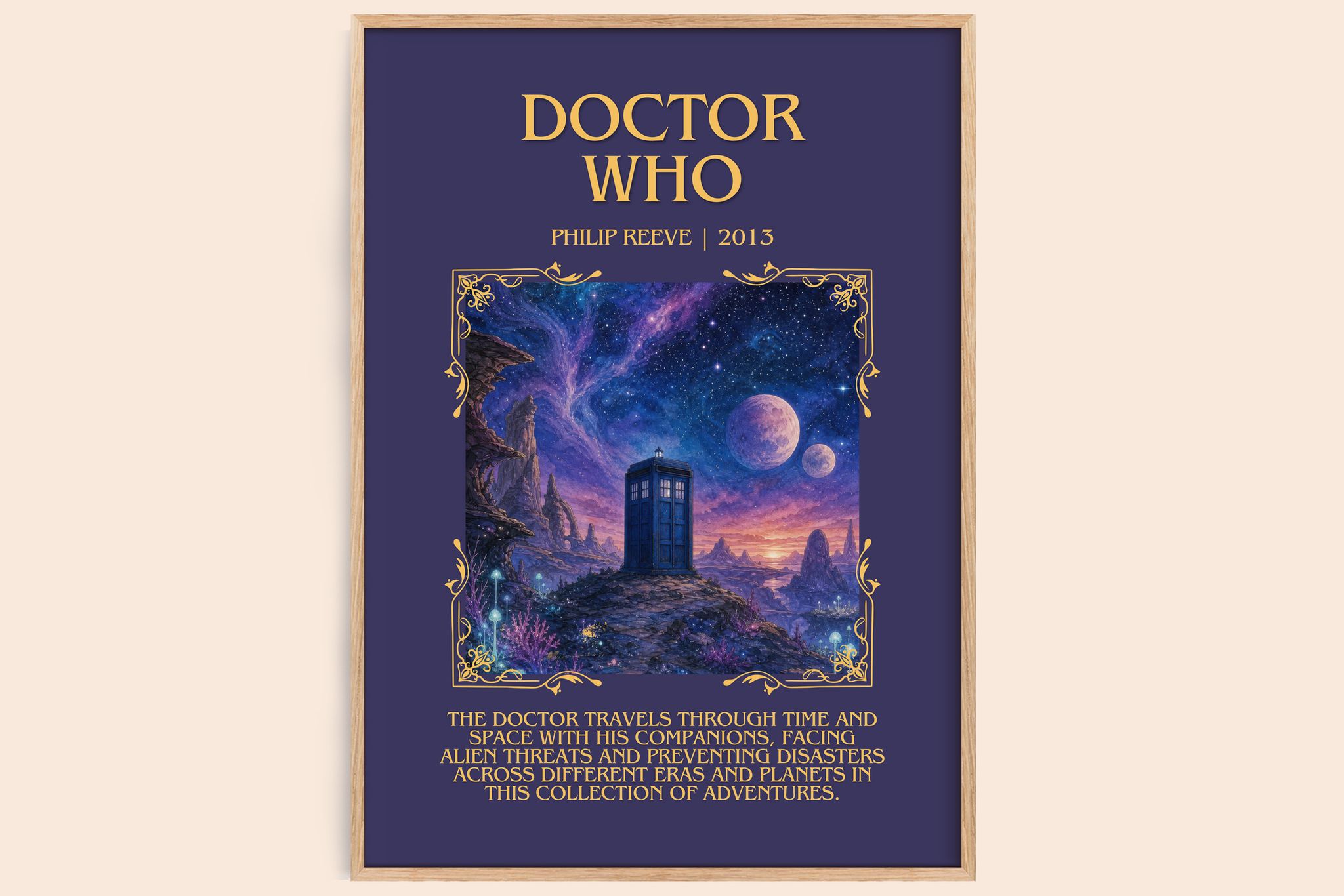 Doctor Who Minimalist Book Poster by Philip Reeve