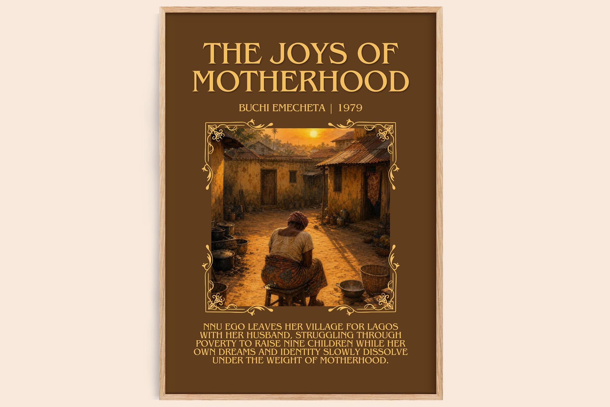 The Joys of Motherhood Minimalist Book Poster by Buchi Emecheta