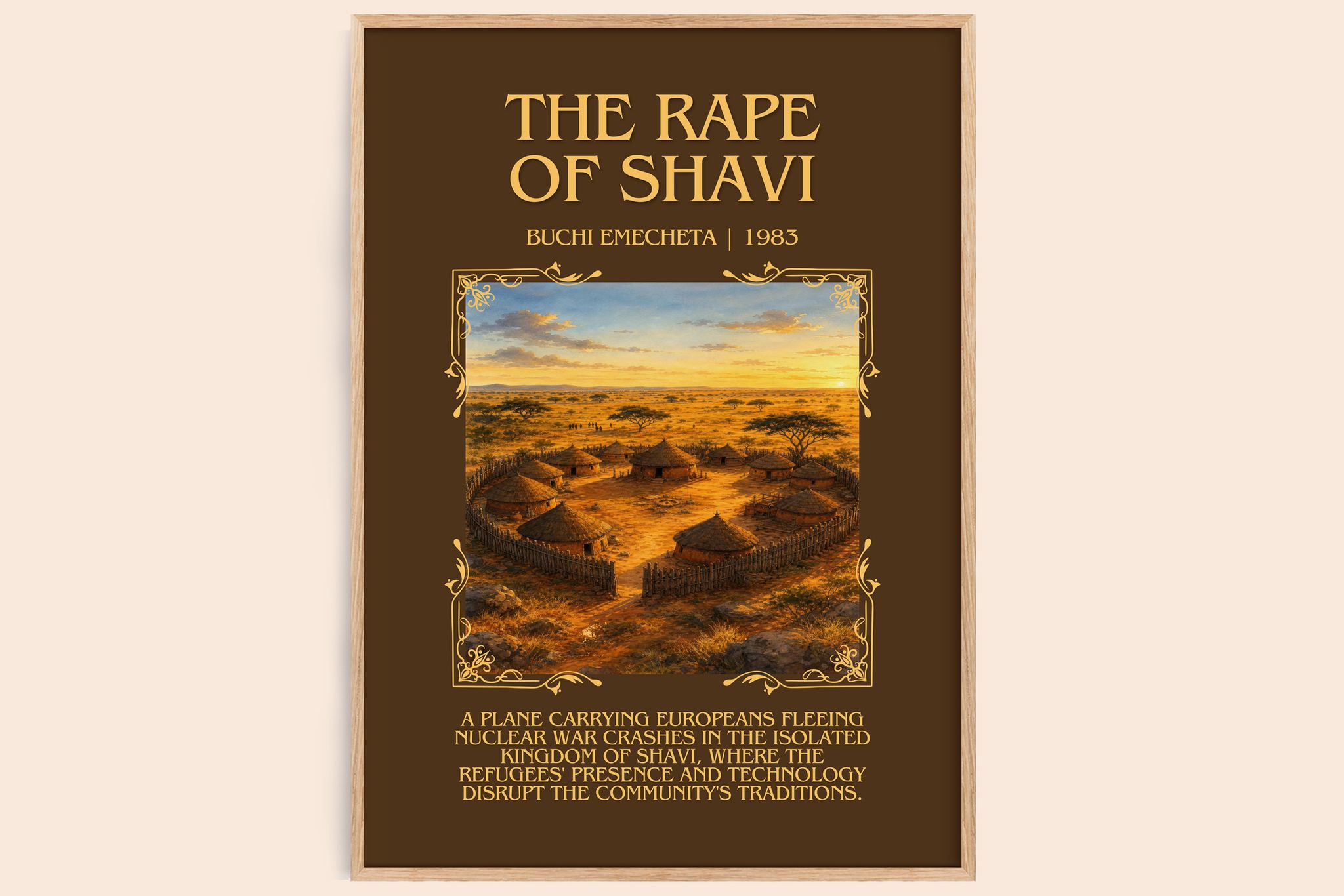 The rape of Shavi Minimalist Book Poster by Buchi Emecheta