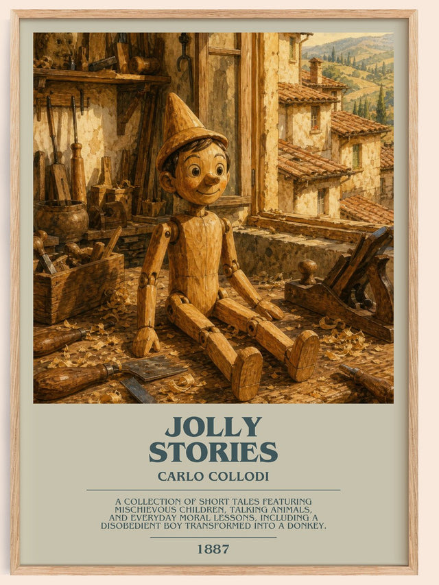 Jolly Stories Bookish Wall Art by Carlo Collodi