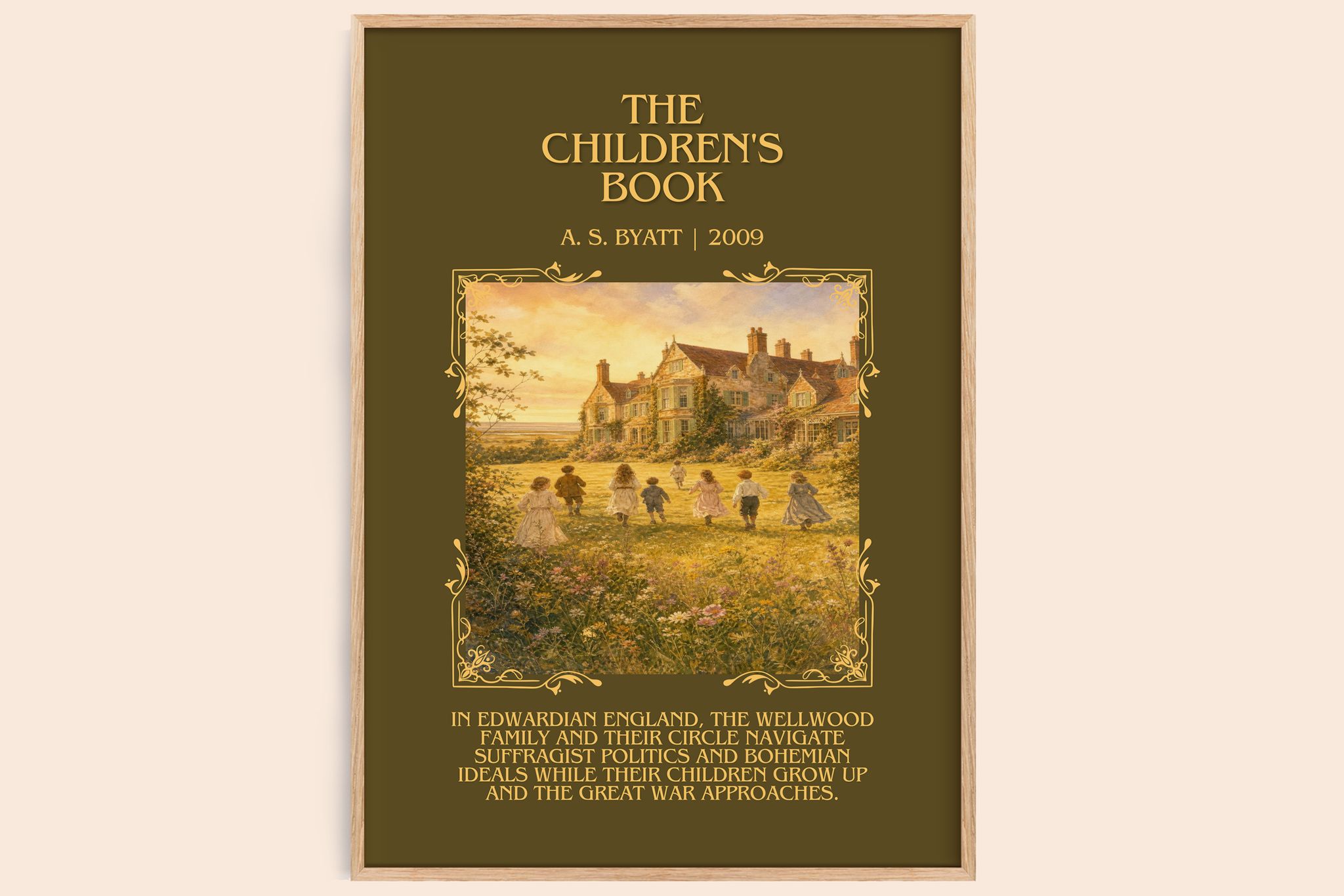The Children's Book Minimalist Book Poster by A. S. Byatt