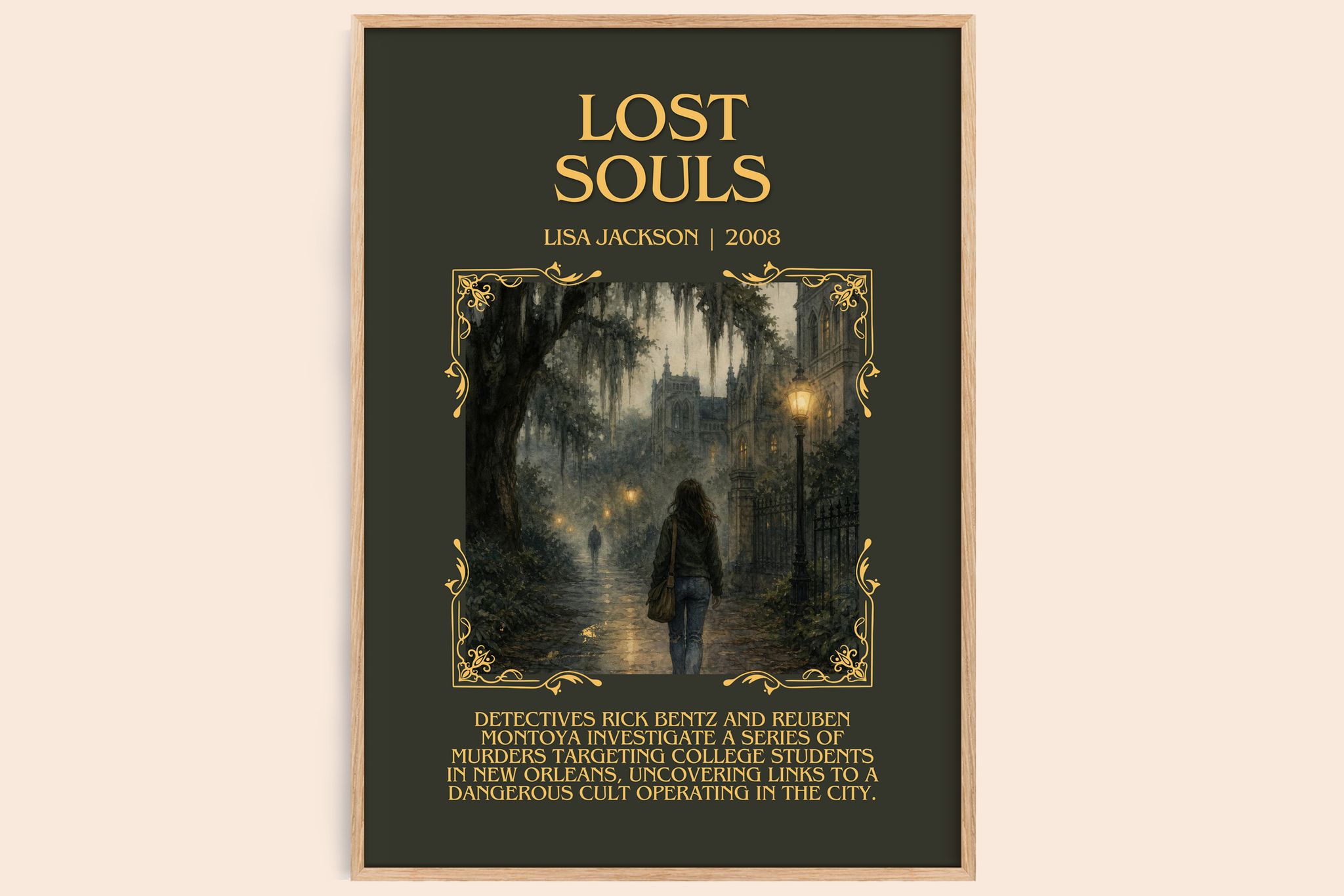 Lost Souls Minimalist Book Poster by Lisa Jackson