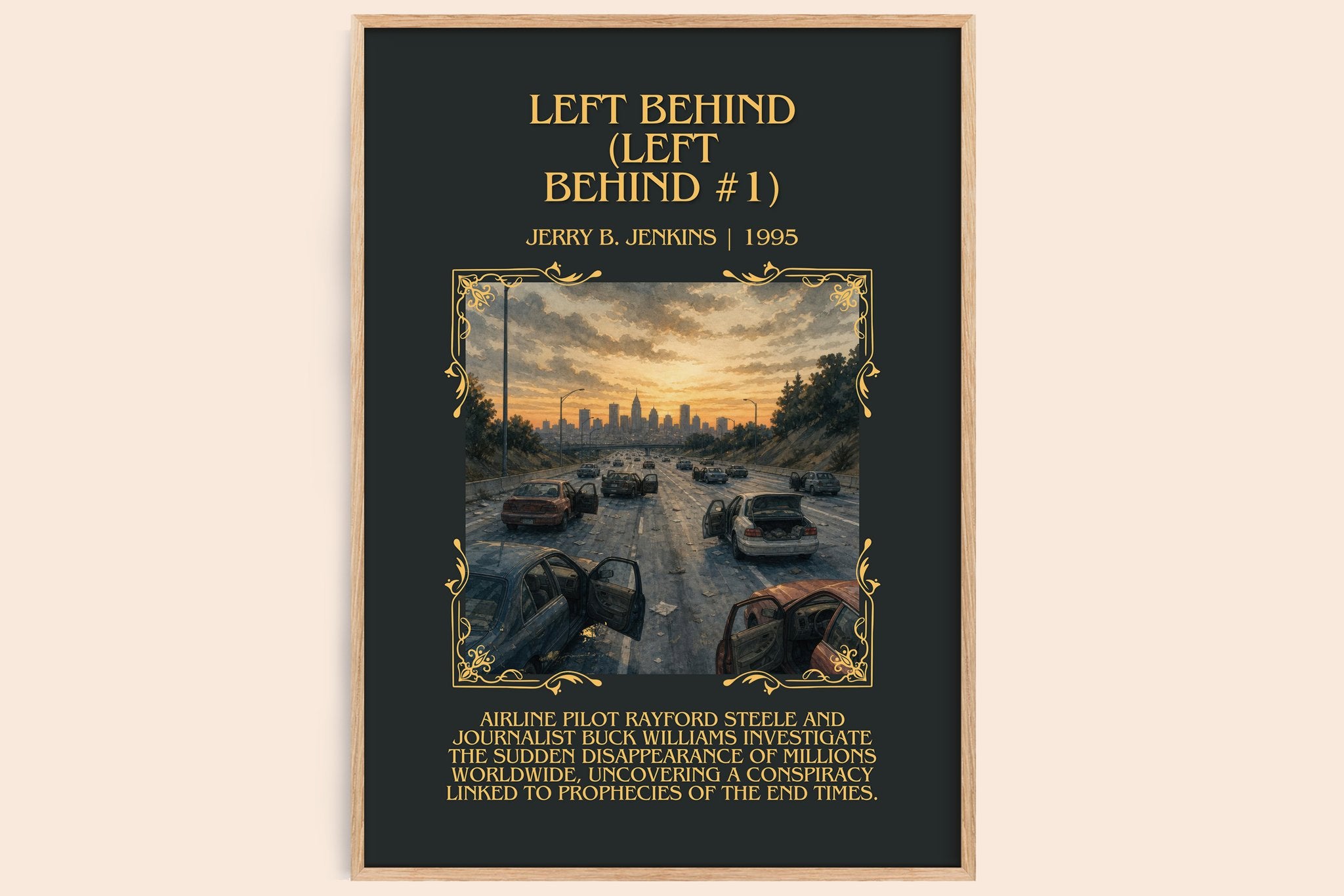 Left Behind (Left Behind #1) Minimalist Book Poster by J. Jenkins