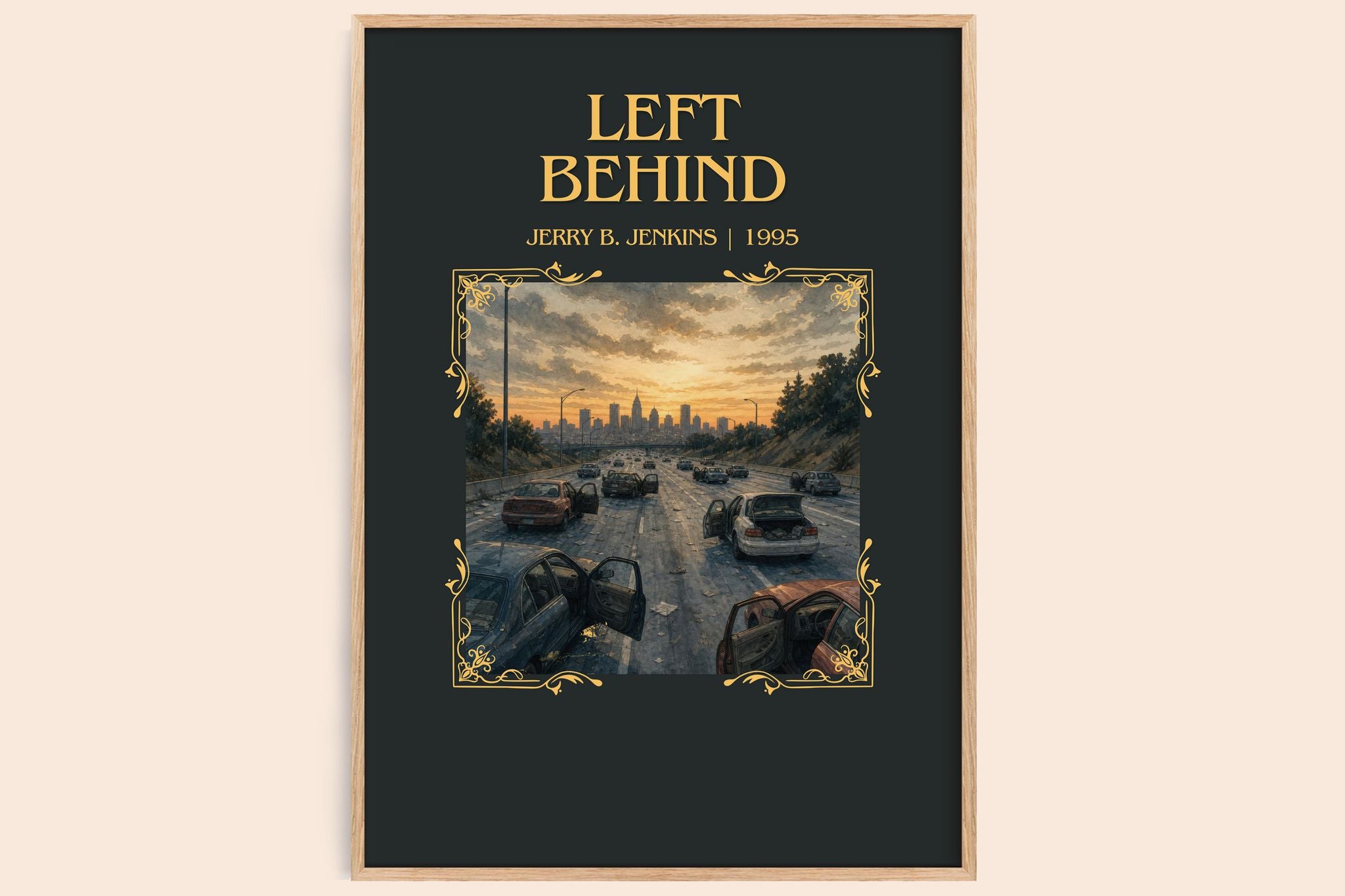 Left Behind Minimalist Book Poster by J. Jenkins