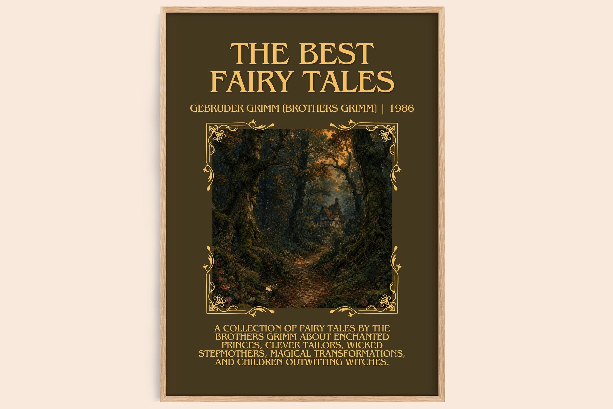 Best fairy tales Minimalist Book Poster by G. Grimm]