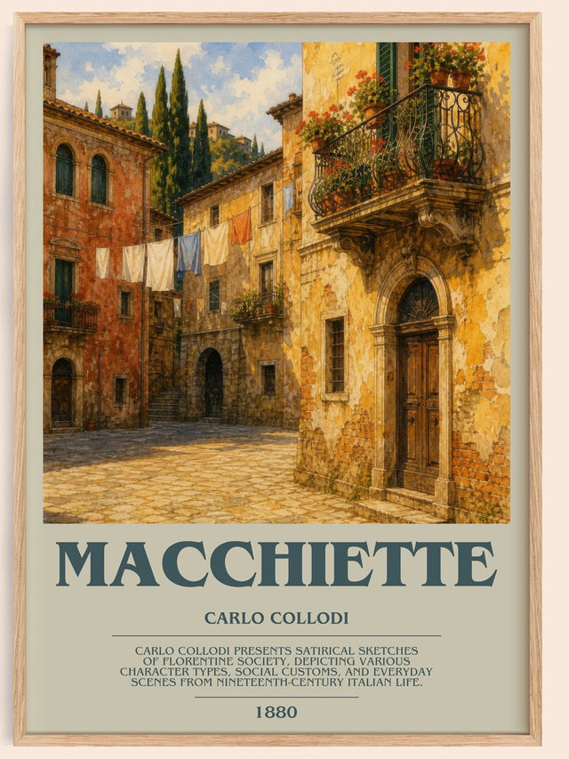 Macchiette Bookish Wall Art by Carlo Collodi