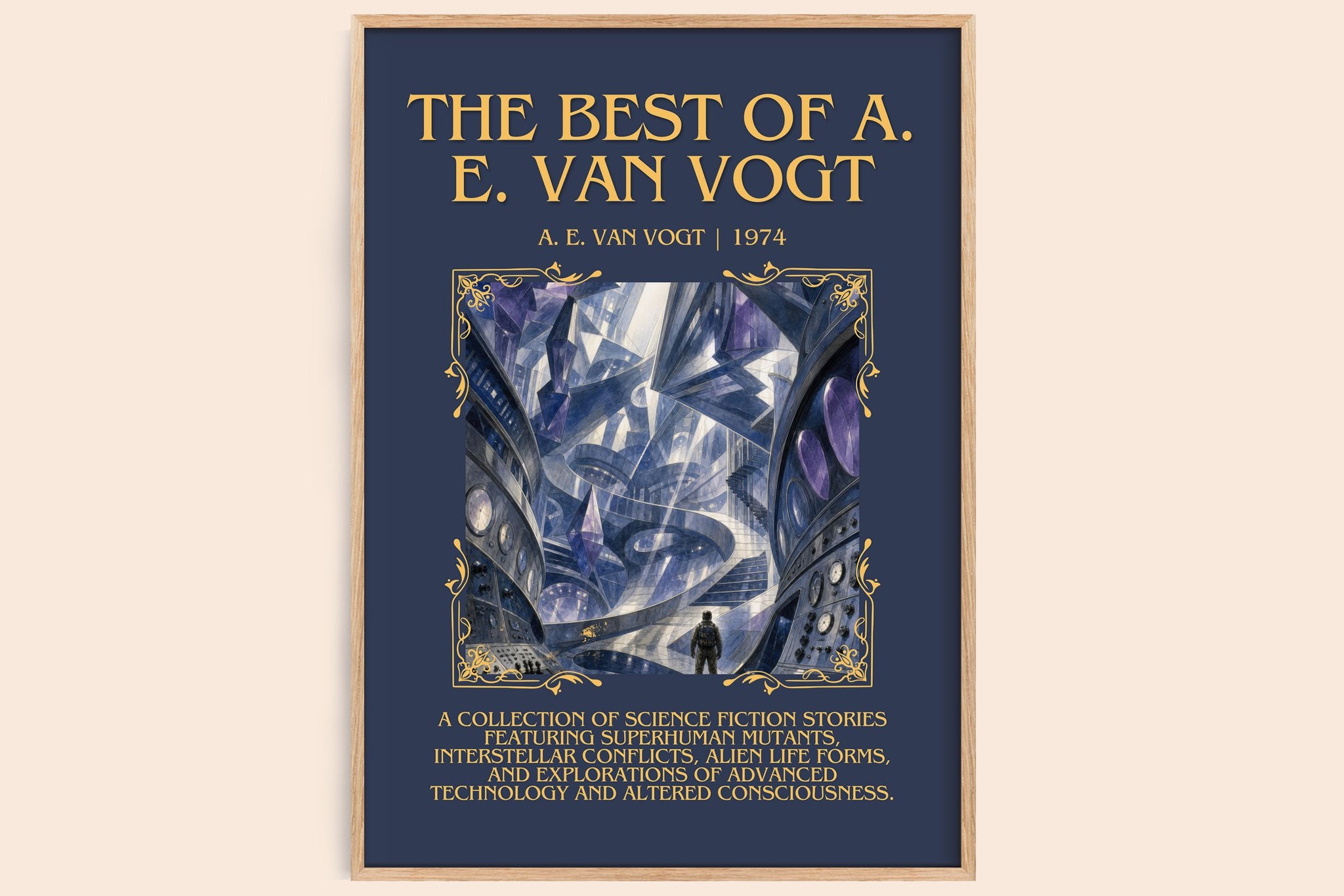The Best of A. E. van Vogt Minimalist Book Poster by A. E. van Vogt
