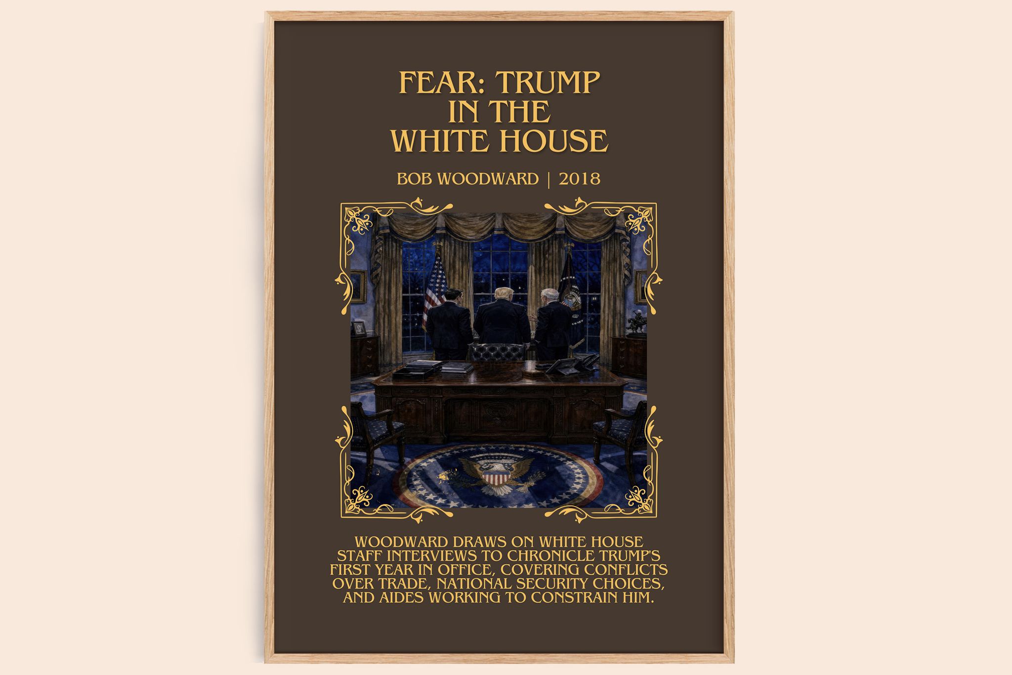 Fear: Trump in the White House Minimalist Book Poster by Bob Woodward