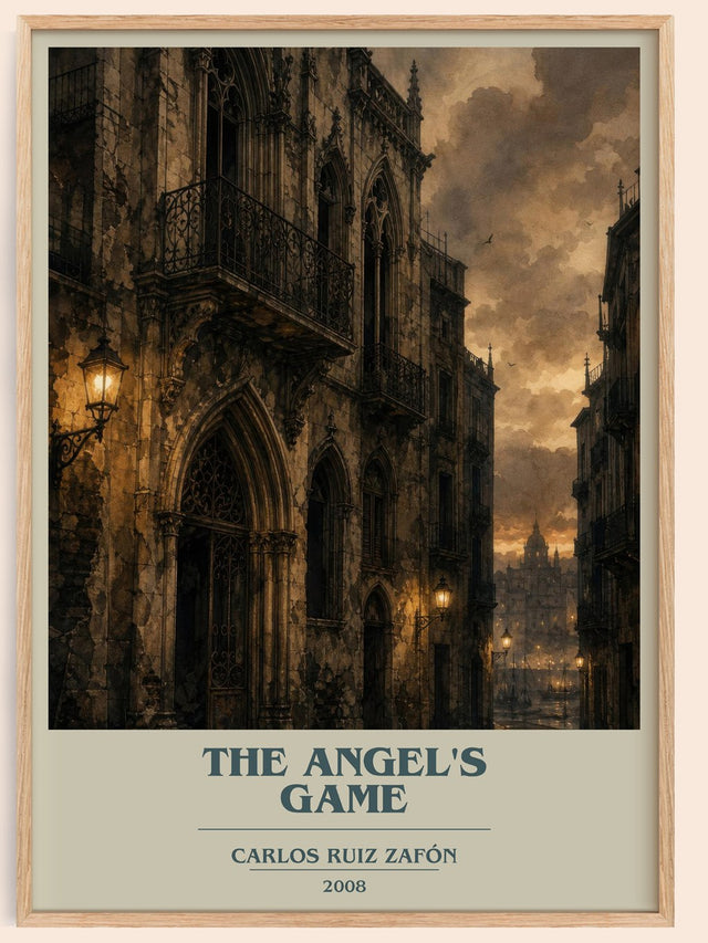The Angel'S Game Book Cover Poster by Carlos Ruiz Zafón