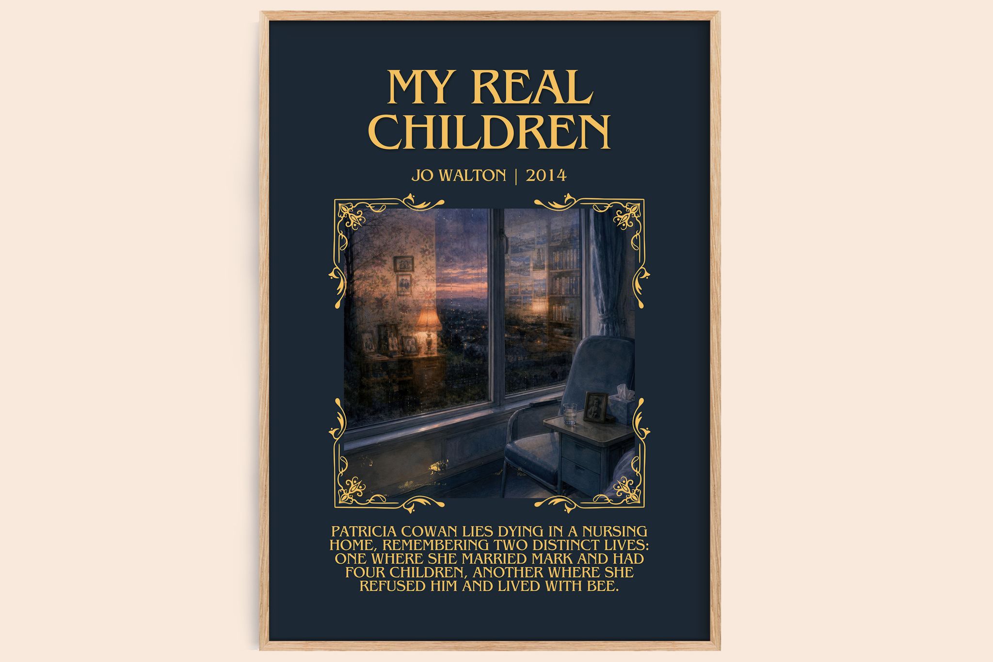 My real children Minimalist Book Poster by Jo Walton