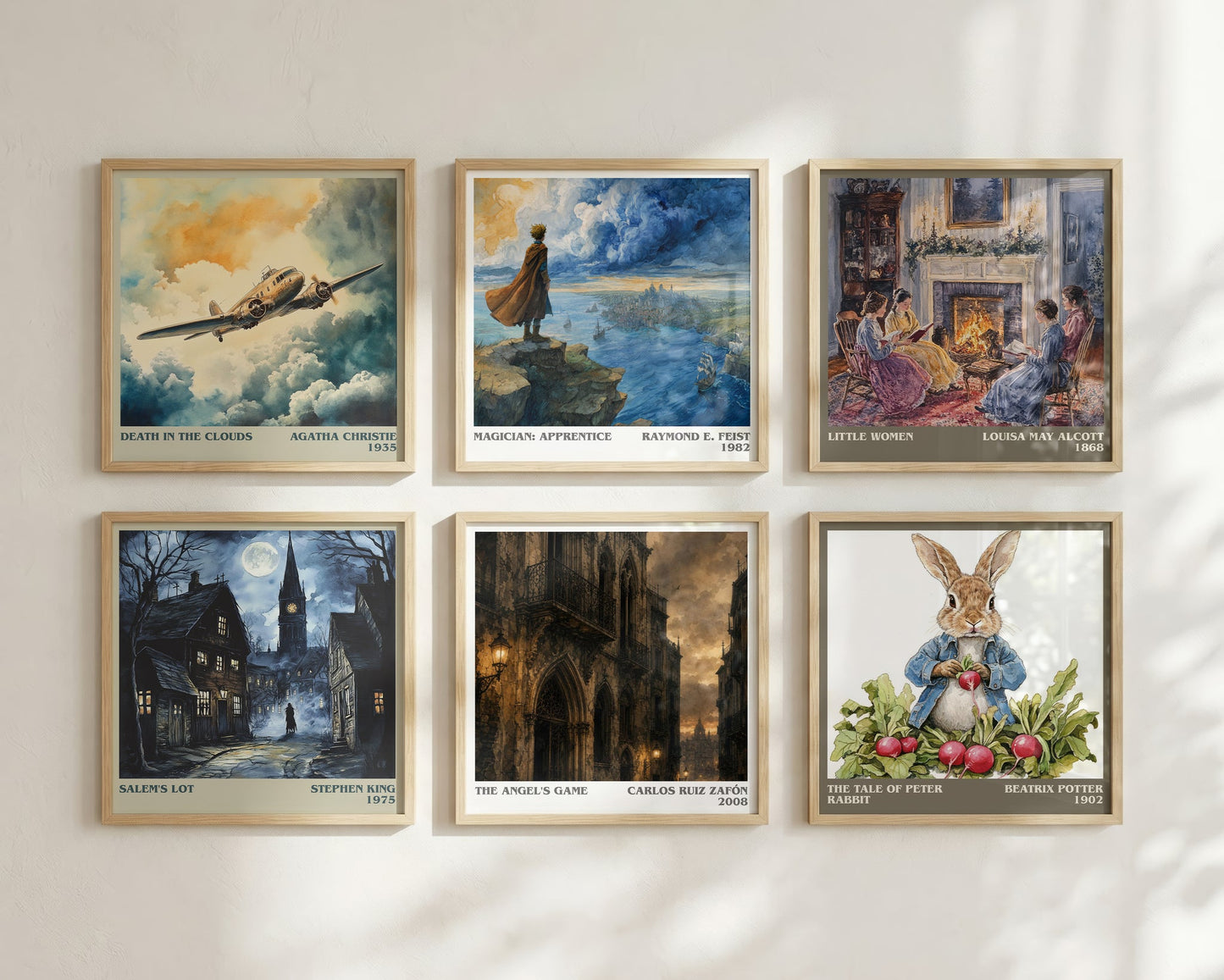 The Angel'S Game literary print framed by window – literary home decor