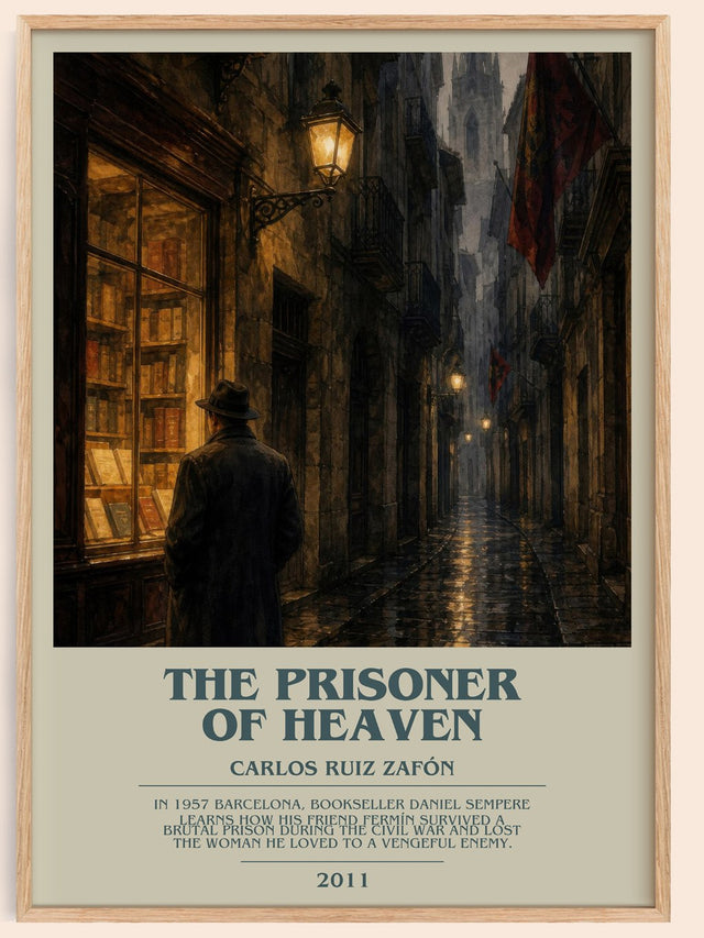 The Prisoner Of Heaven Bookish Wall Art by Carlos Ruiz Zafón