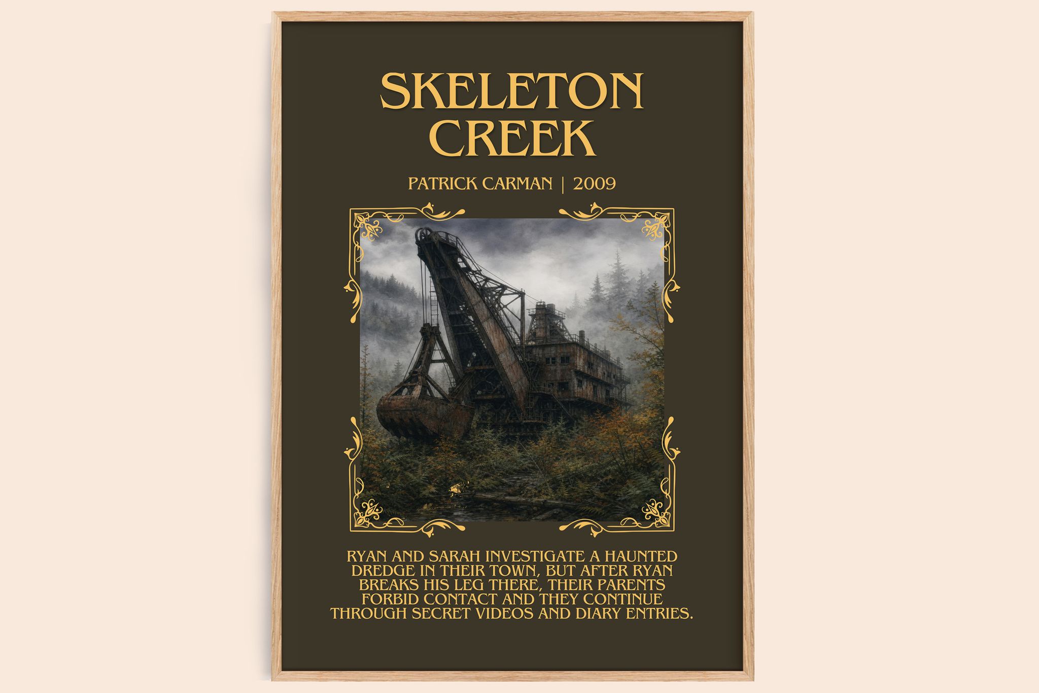 Skeleton Creek Minimalist Book Poster by Patrick Carman