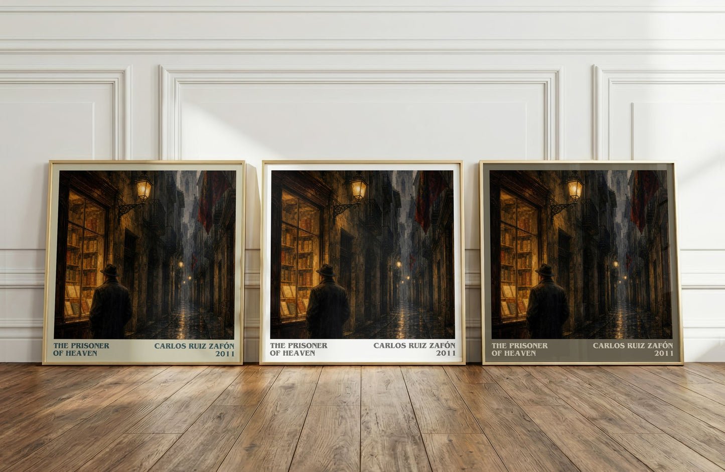 The Prisoner Of Heaven literary art print colour and style options – Carlos Ruiz Zafón book art